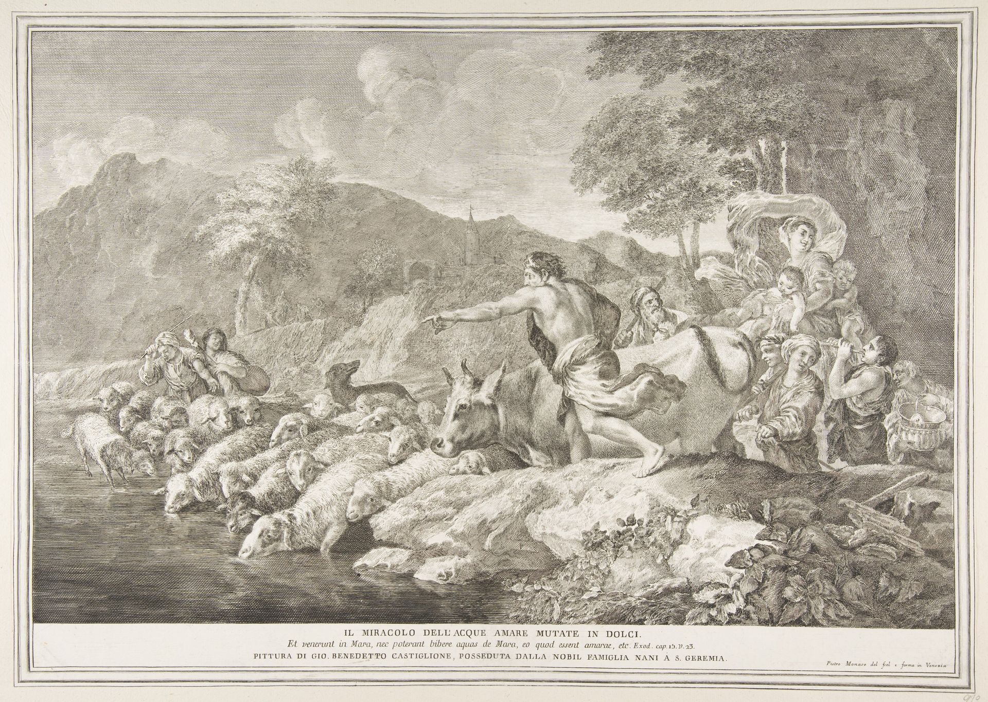 The miracle of the bitter water made sweet (Il Miracolo delle Acque Amare Mutate in Dolci) by Pietro Monaco