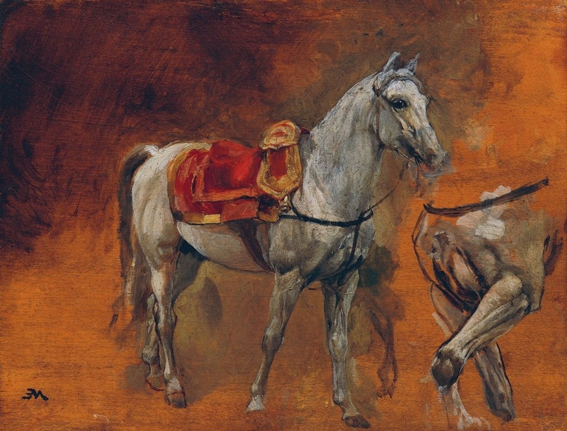 Studien eines Schimmels by Ernest Meissonier