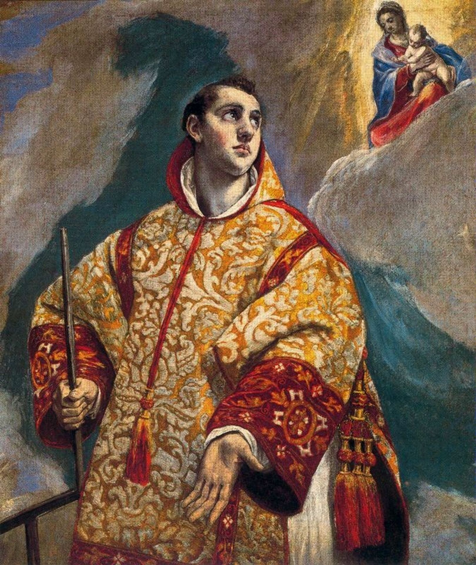 Apparition of the Virgin to St. Lawrence by El Greco (Domenikos Theotokopoulos)