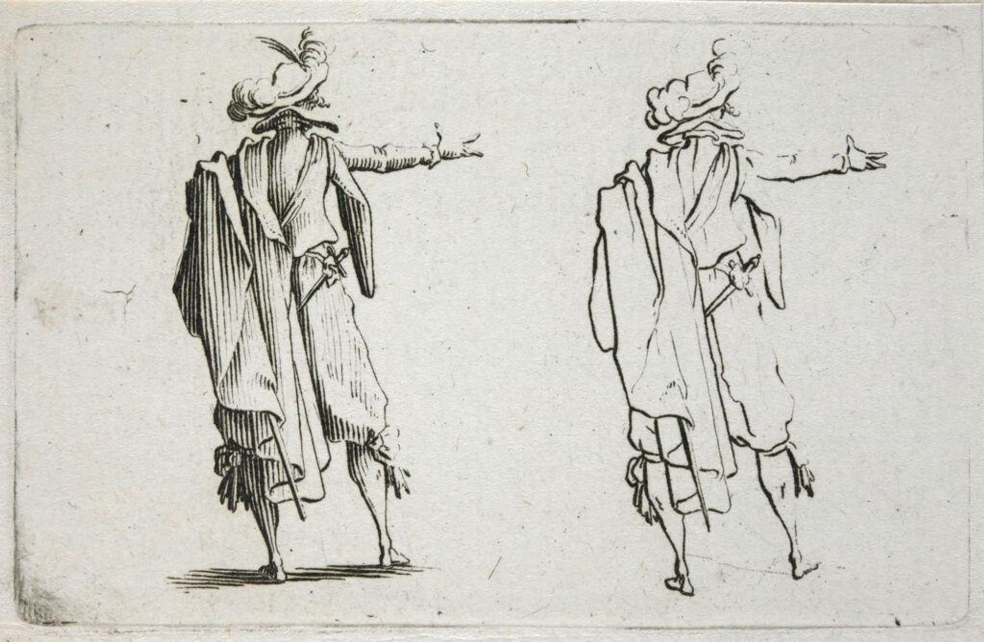 Man Seen from the Back, His Right Hand Extended by Jacques Callot
