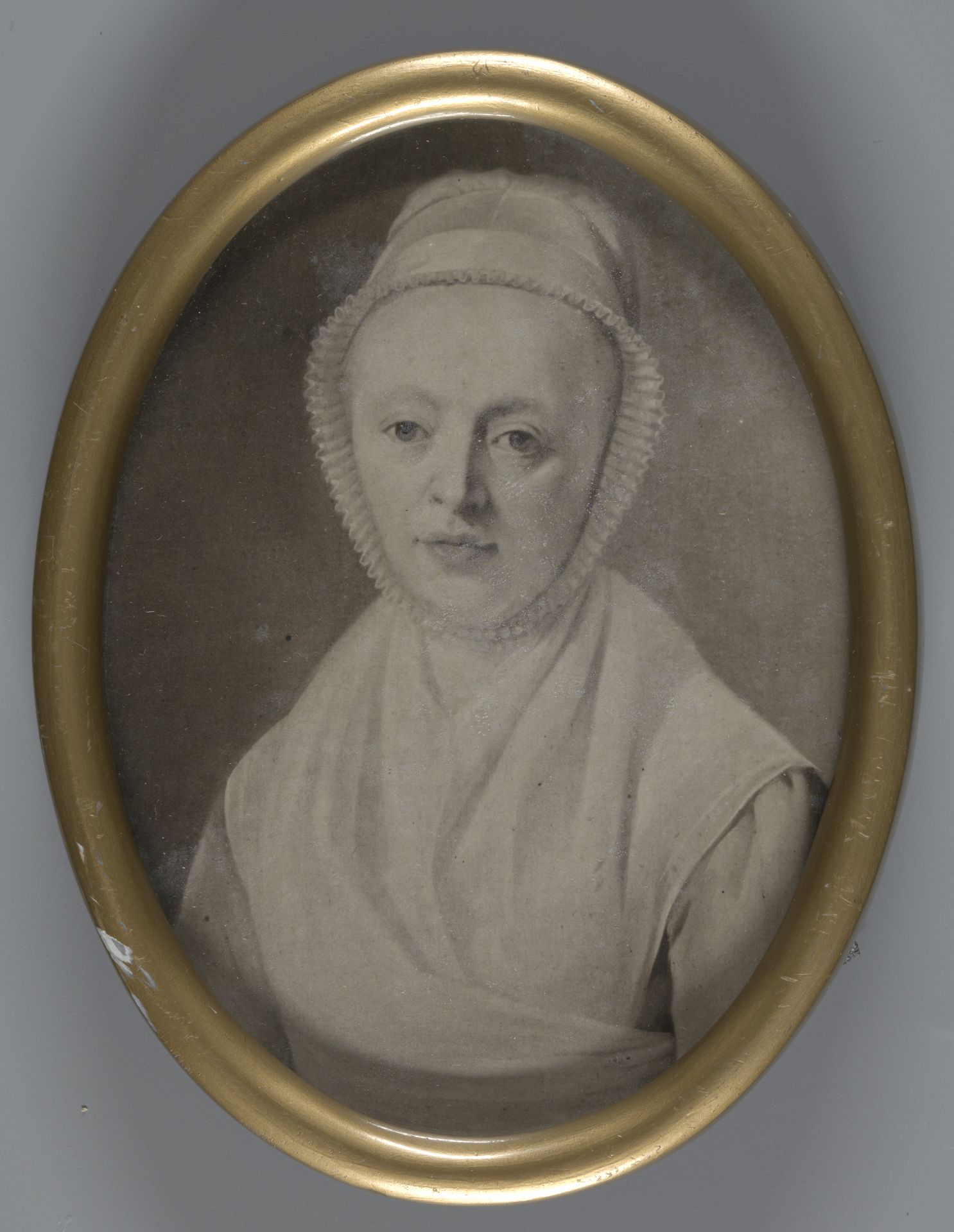 Fotoreproductie van een geschilderd portret van Hendrica van der Hoeven by Anonymous