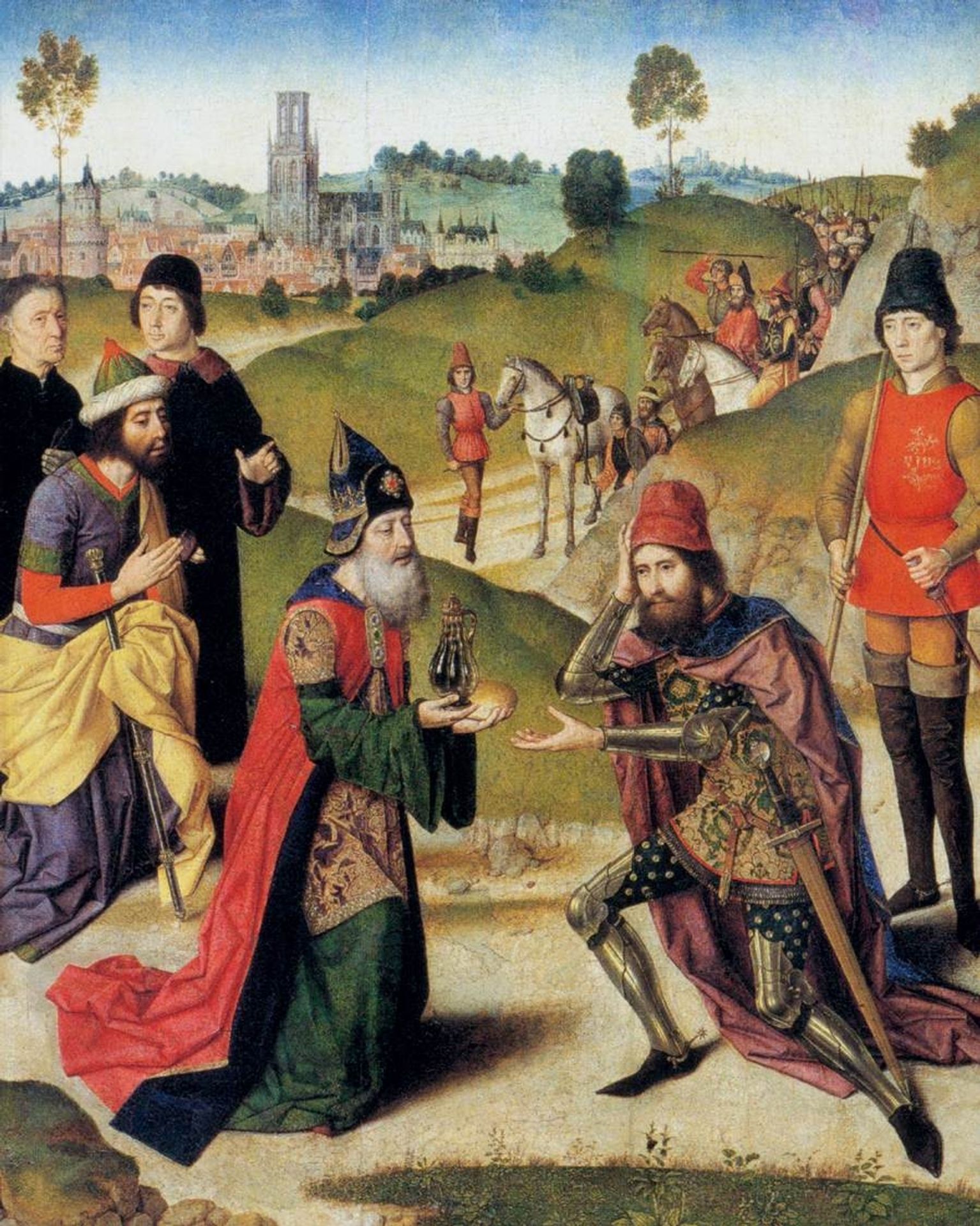 The Meeting of Abraham and Melchizedek by Dirk Bouts