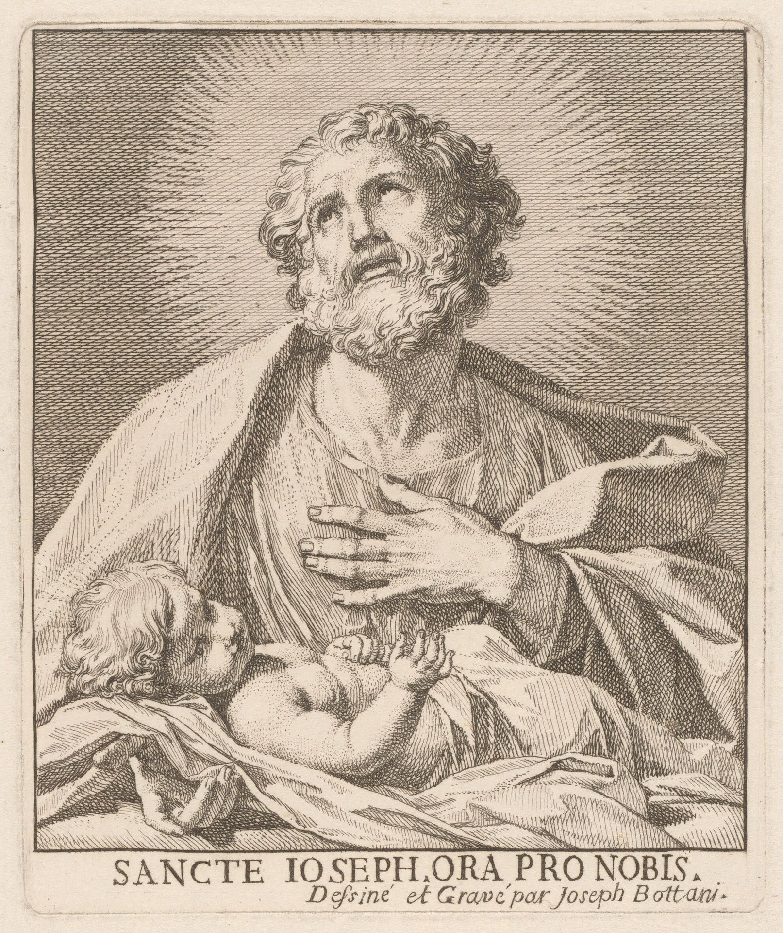 Saint Joseph and the Infant Jesus by Giuseppe Bottani