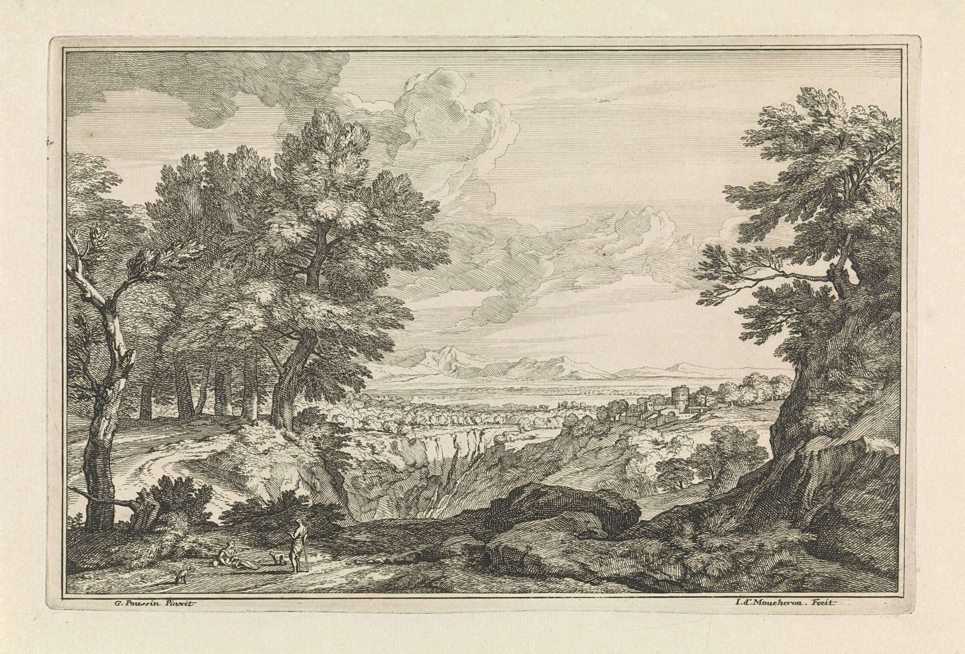 Landschap met een kloof by Isaac de Moucheron