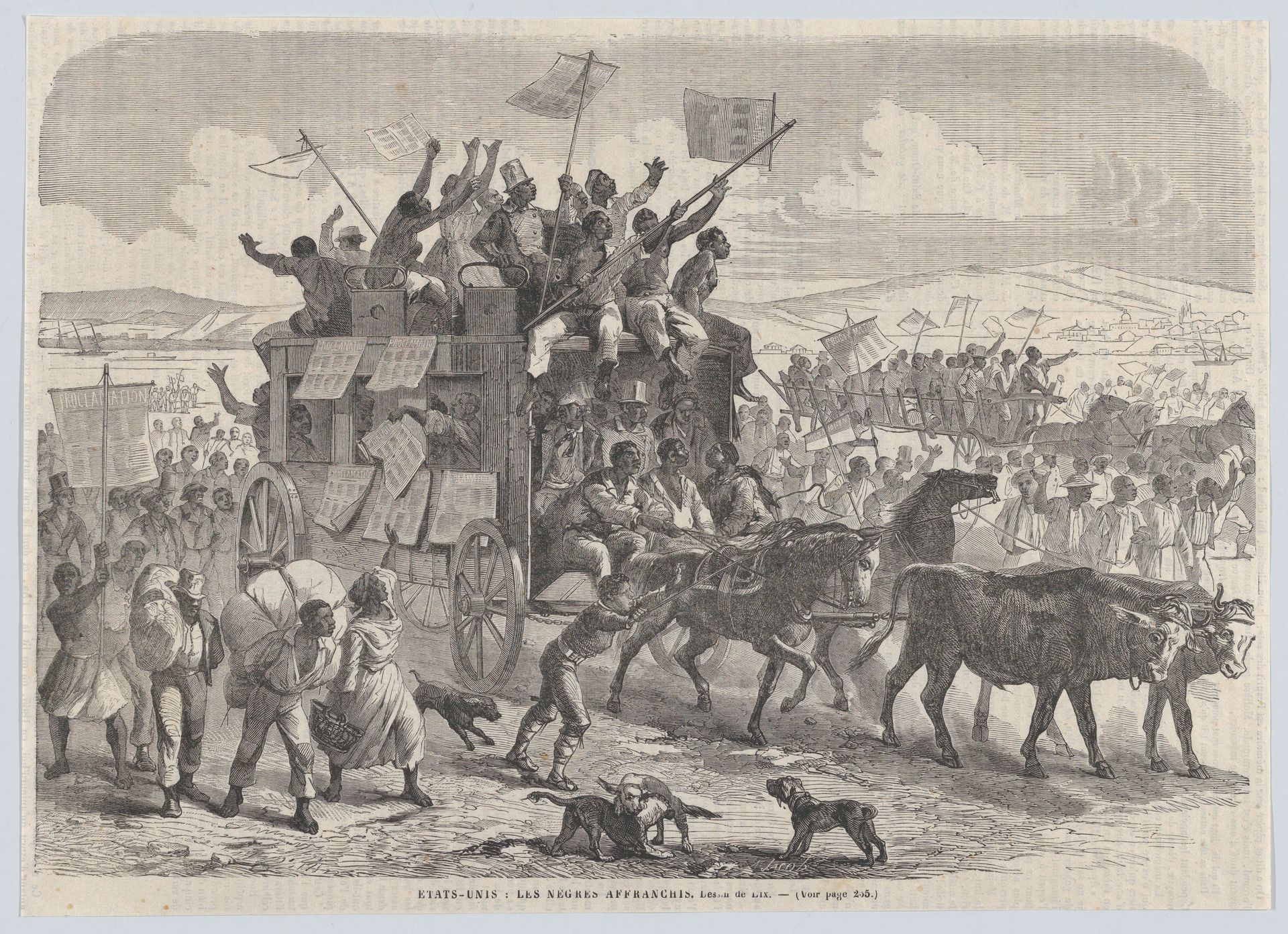 Emancipated Blacks in the United States, from "Le Journal Illustré" by Amand Jacob