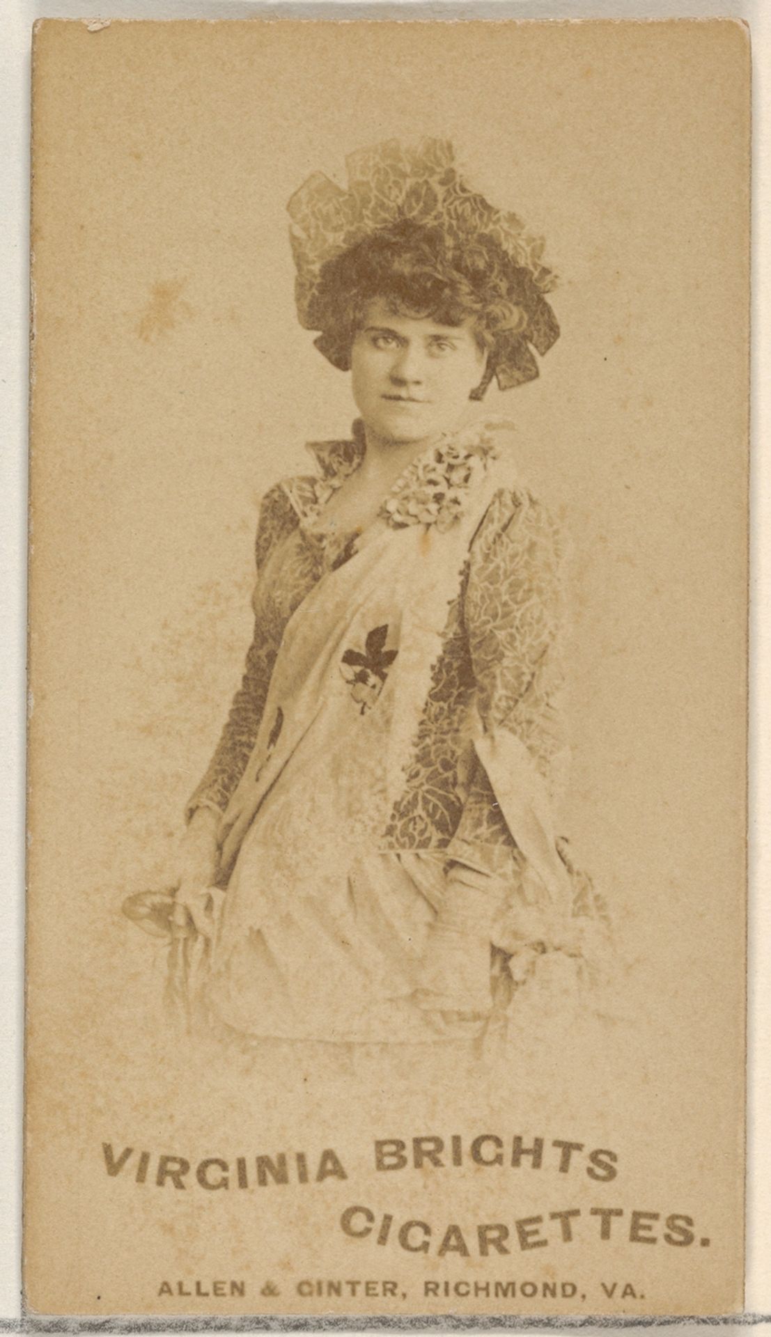 From the Actors and Actresses series (N45, Type 5) for Virginia Brights Cigarettes by Allen & Ginter