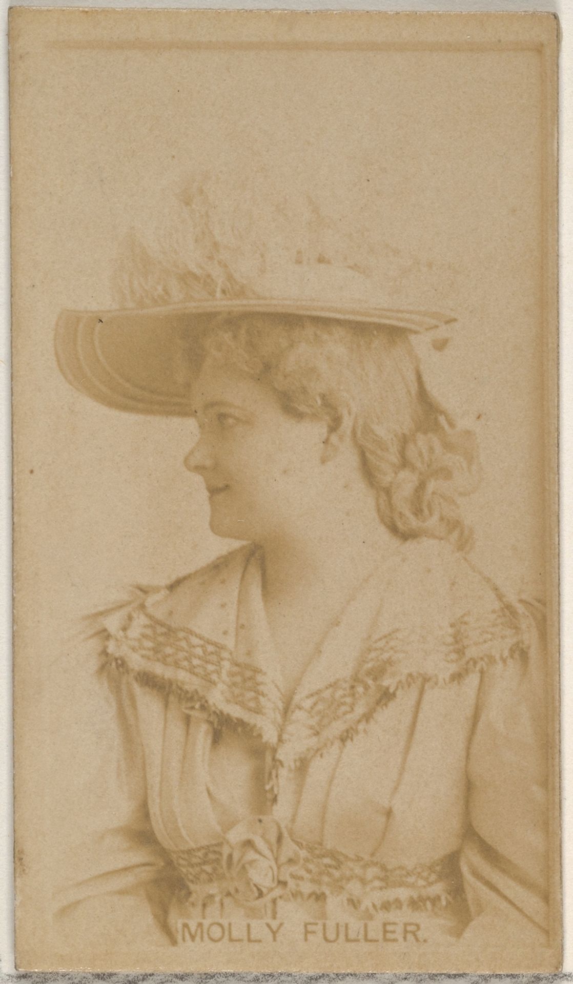 Molly Fuller, from the Actors and Actresses series (N45, Type 8) for Virginia Brights Cigarettes by Allen & Ginter