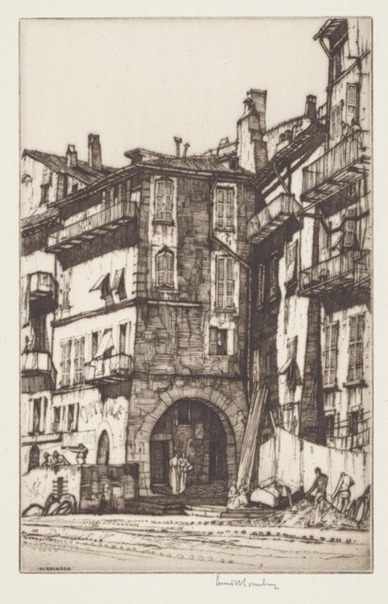 Drying Nets, Villefranche by Louis Conrad Rosenberg