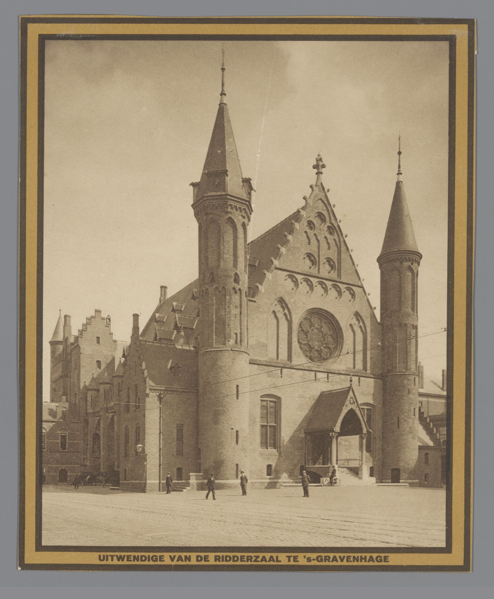Gezicht op het stadhuis van Veere, 1743 by Jan Caspar Philips