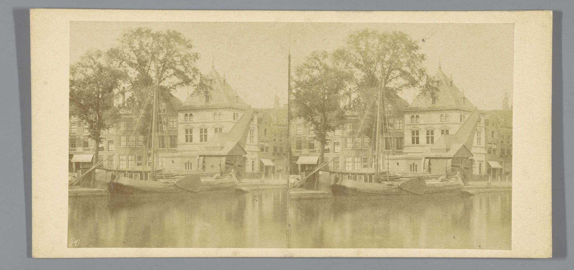 Waag en de kraan aan het Spaarne, Haarlem by Pieter Oosterhuis