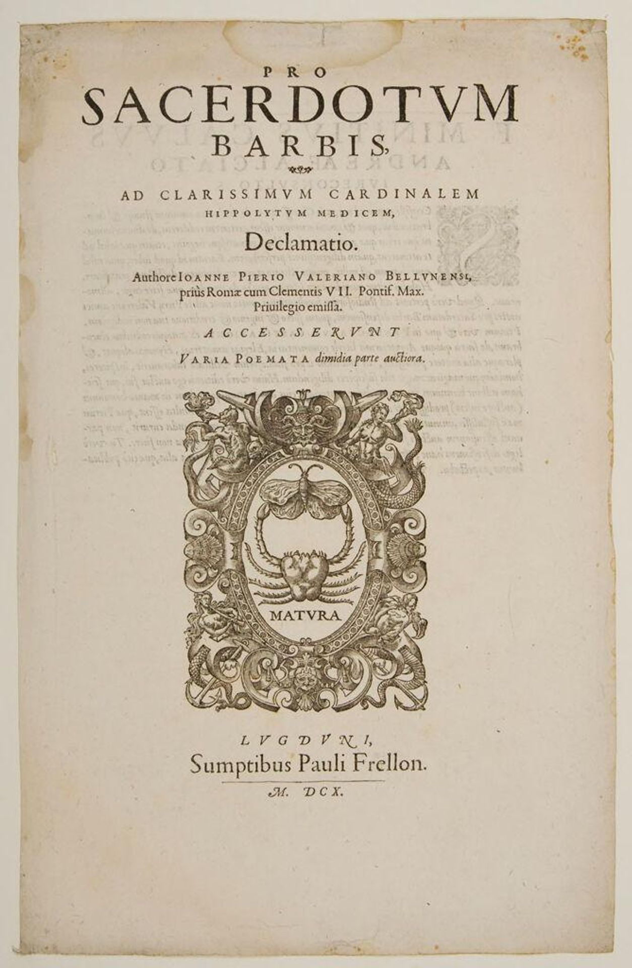 Printer's Mark of Paul Frellon, Title-Page by Anonymous