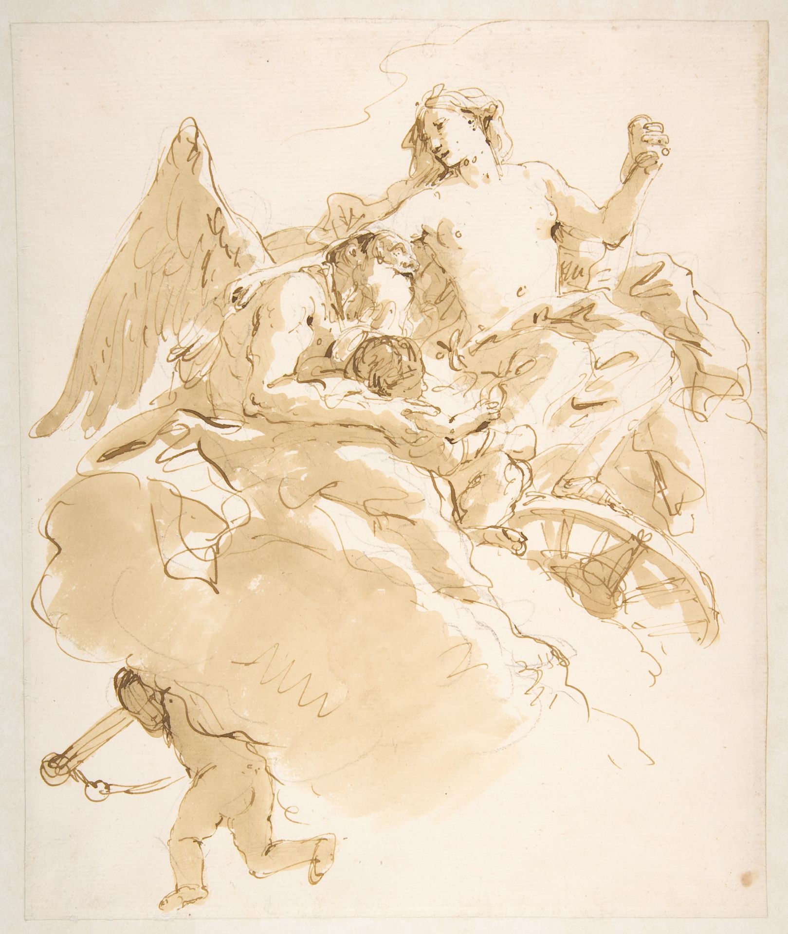 Venus Entrusting an Infant to Time by Giovanni Battista Tiepolo