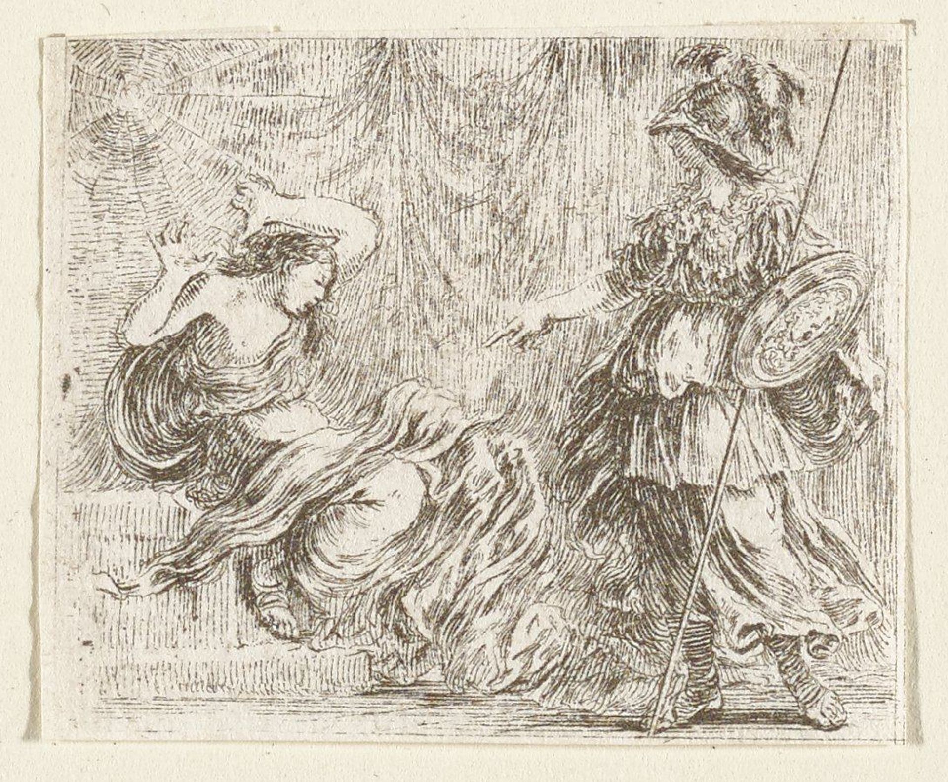 Pallas et Arachné by Stefano della Bella