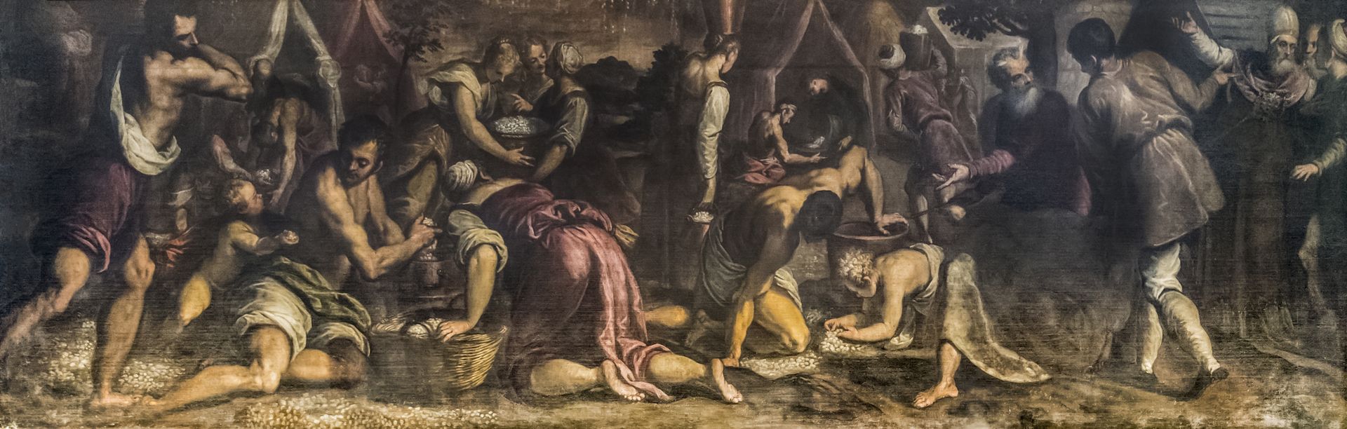 The Descent of Manna by Palma il Giovane