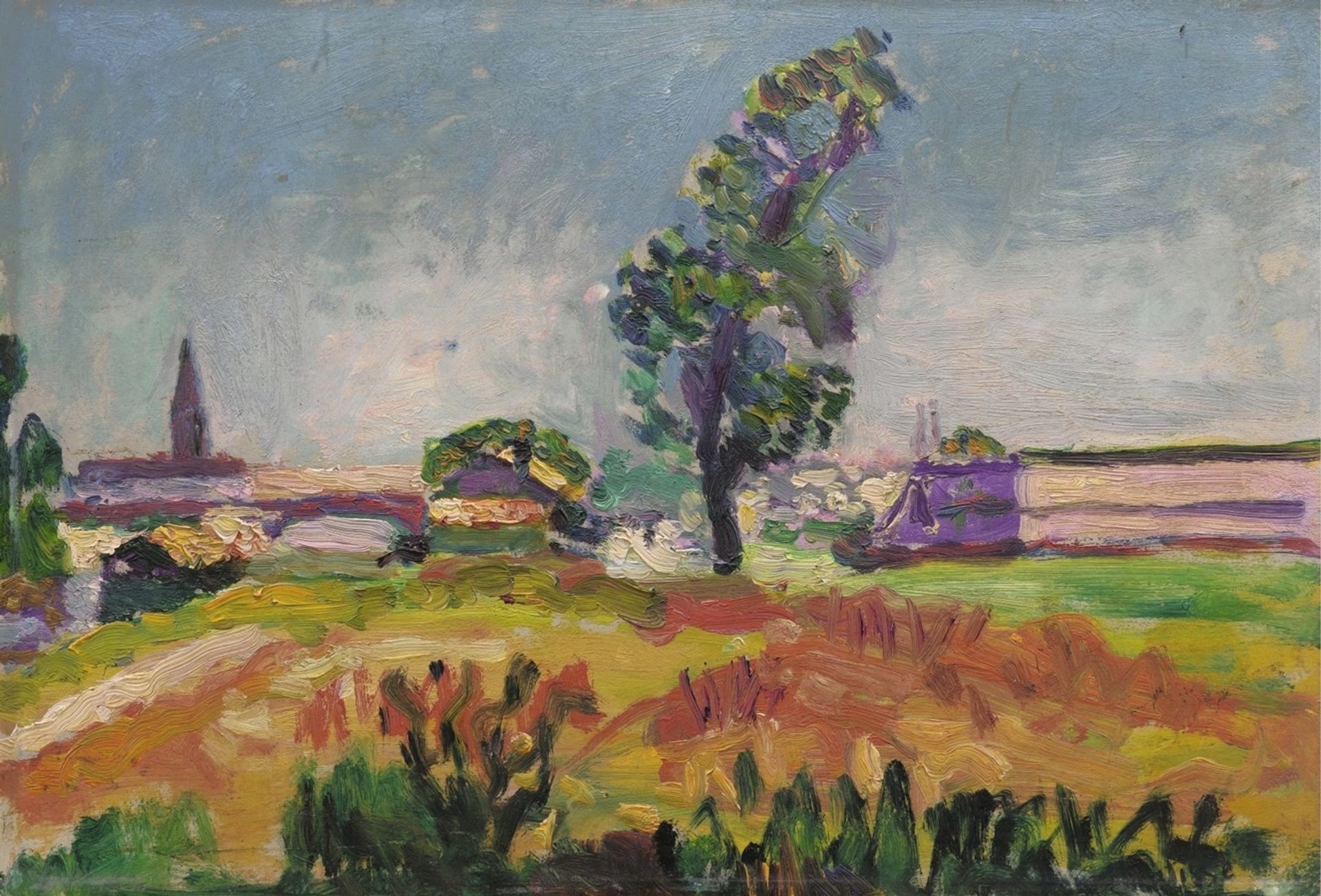 Paysage des environs de Toulouse, Le Pont des demoiselles by Henri Matisse