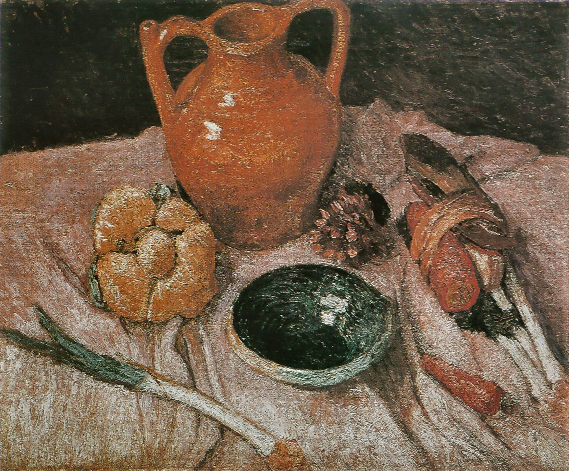 Still life with yellow jug by Paula Modersohn-Becker