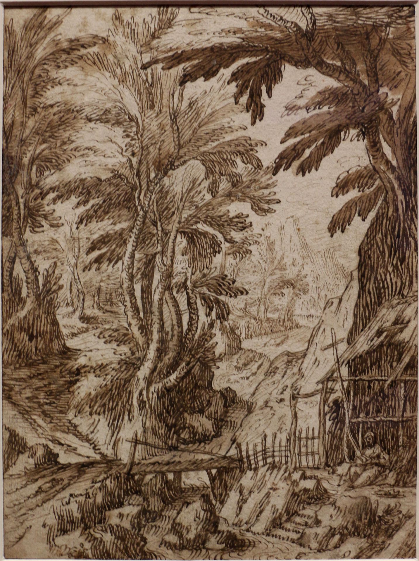 Wooded Landscape with a Reading Hermit by Tobias Verhaecht