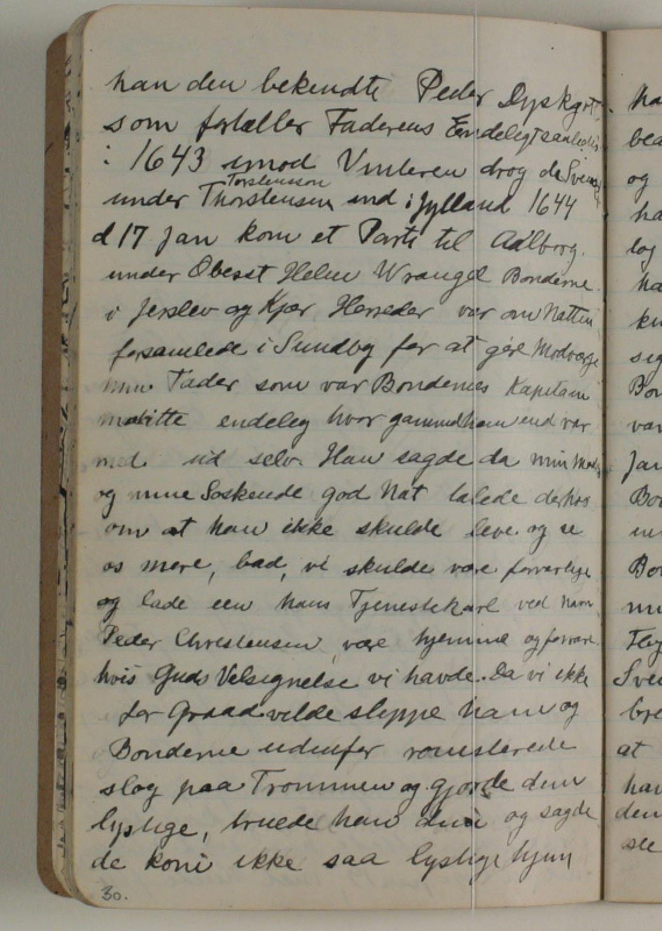 Notater vedrørende Peder Dyrskjøt. beretning om faderens død uddrag af "Borgervennen" 1799 by Niels Larsen Stevns