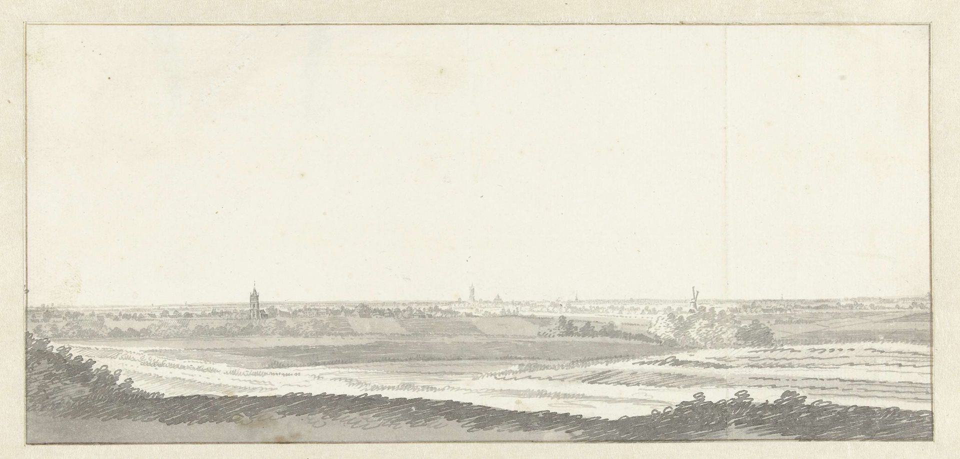 Gezicht op het dorp Laars by Jan de Beijer