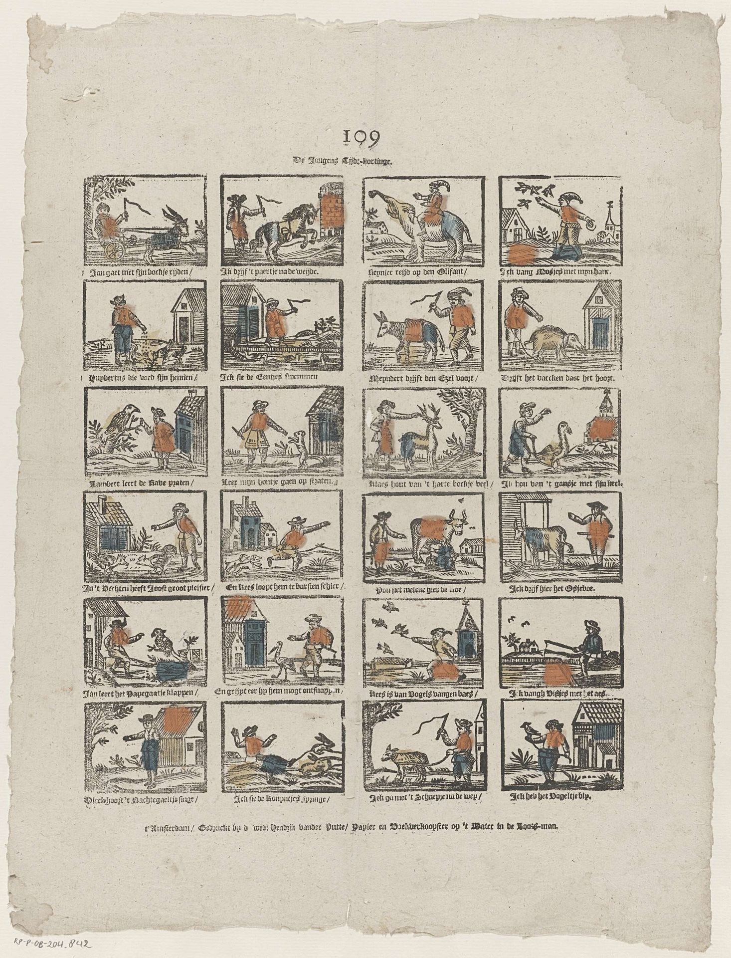 De jongens tijdt-kortinge by weduwe Hendrik van der Putte
