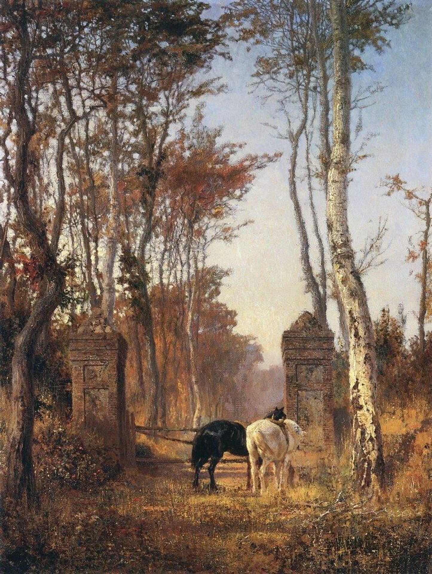Old Gates. Normandy. by Vasily Polenov