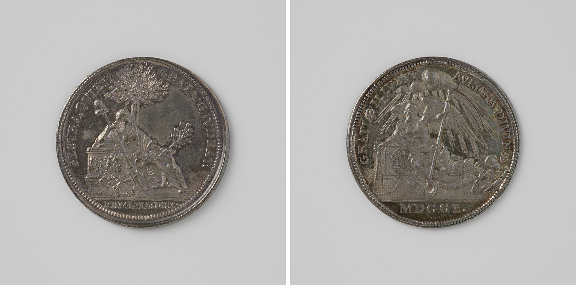Nieuwjaarspenning 1750 by Johan George Holtzhey