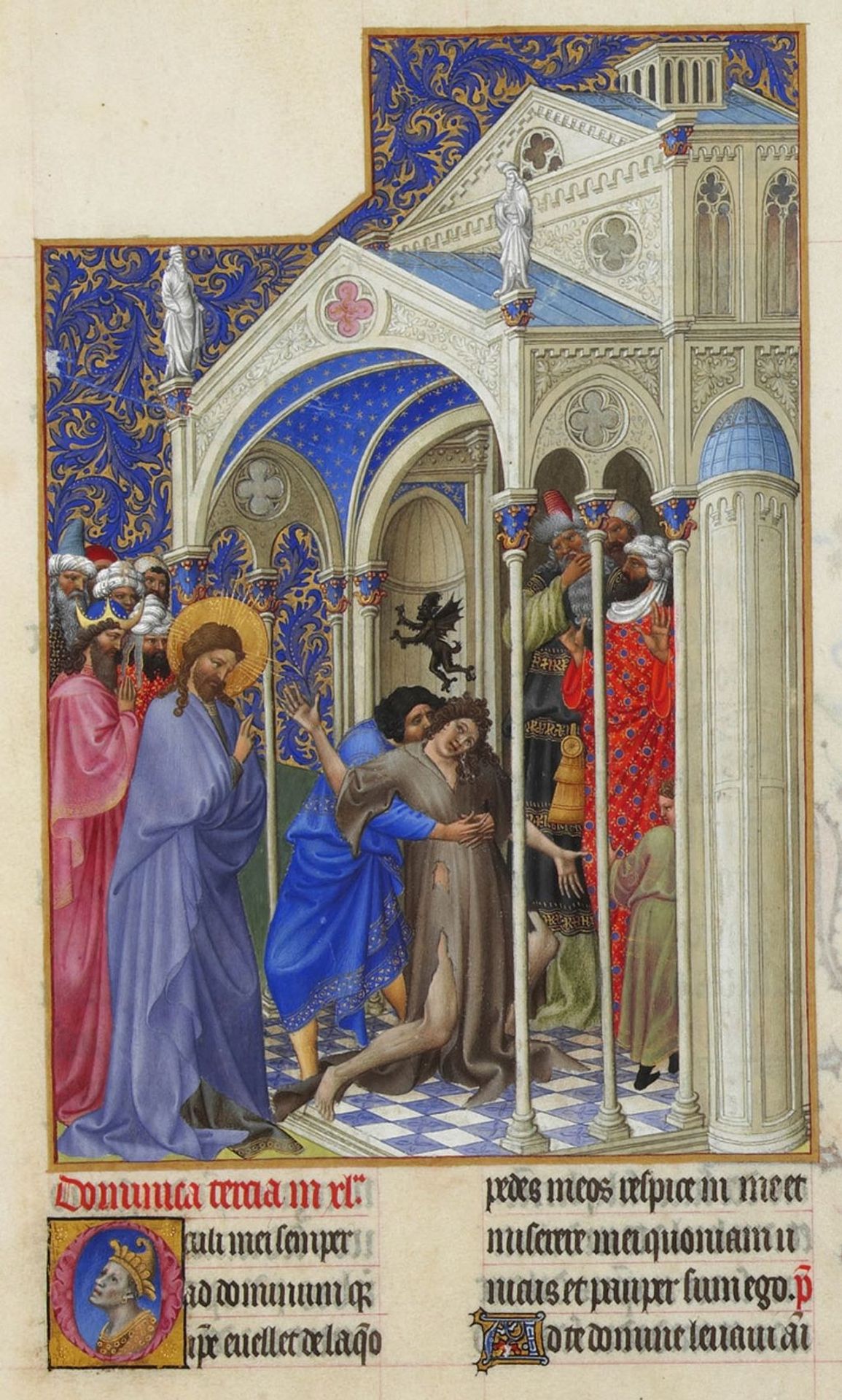 Curing a Possessed Woman by Limbourg brothers