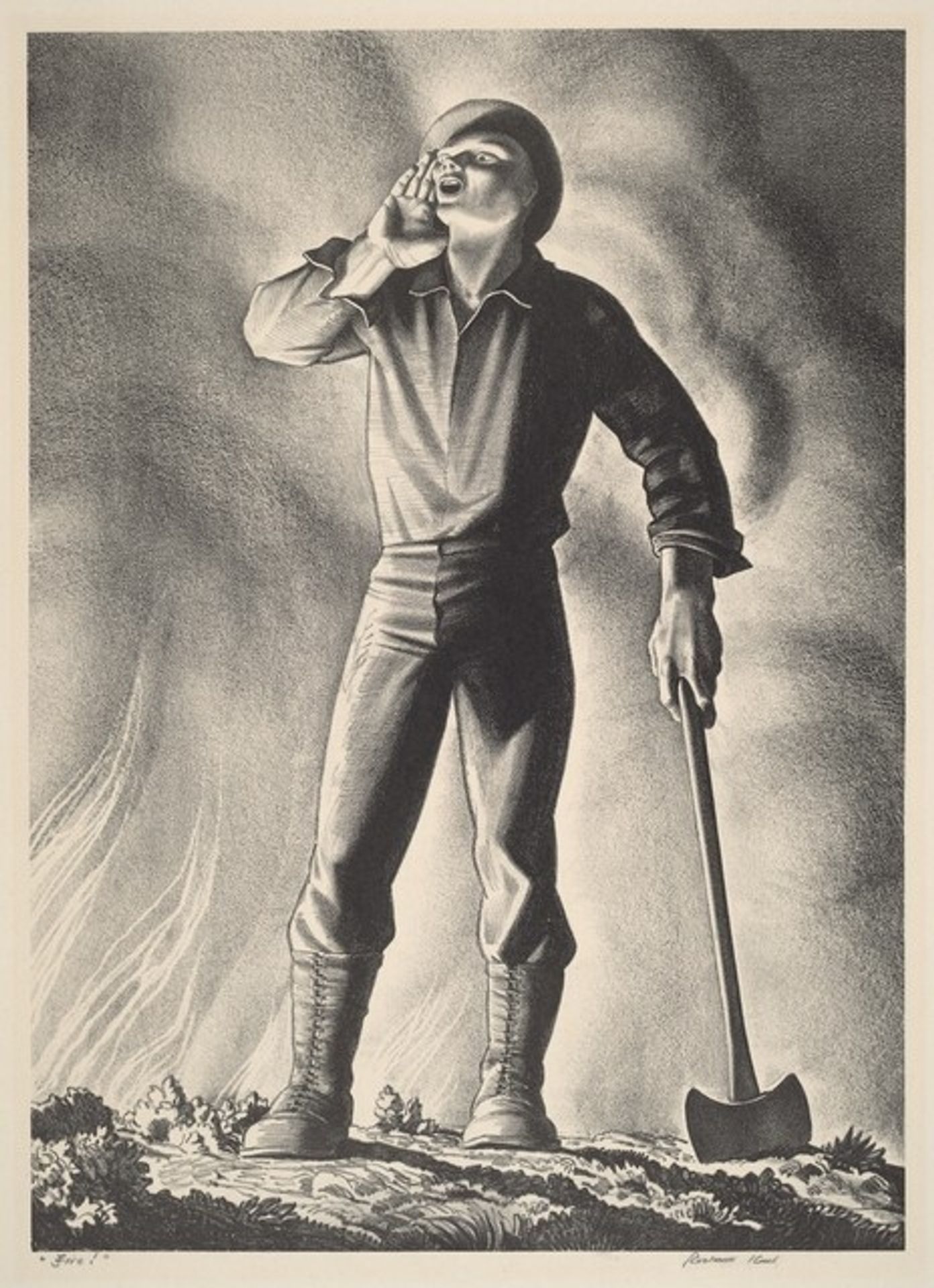 Fire! by Rockwell Kent