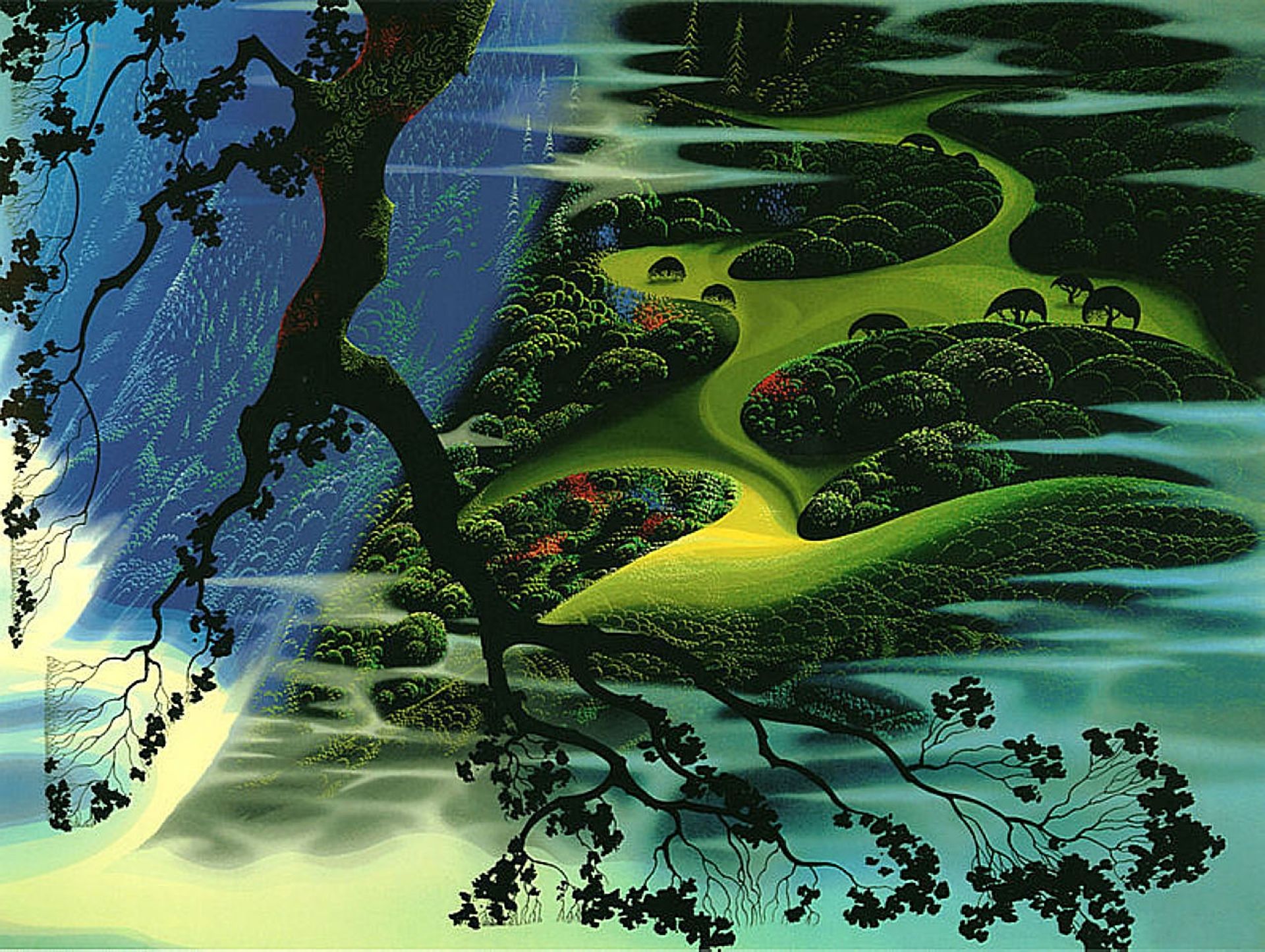 Beauty Breaks at Dawn by Eyvind Earle