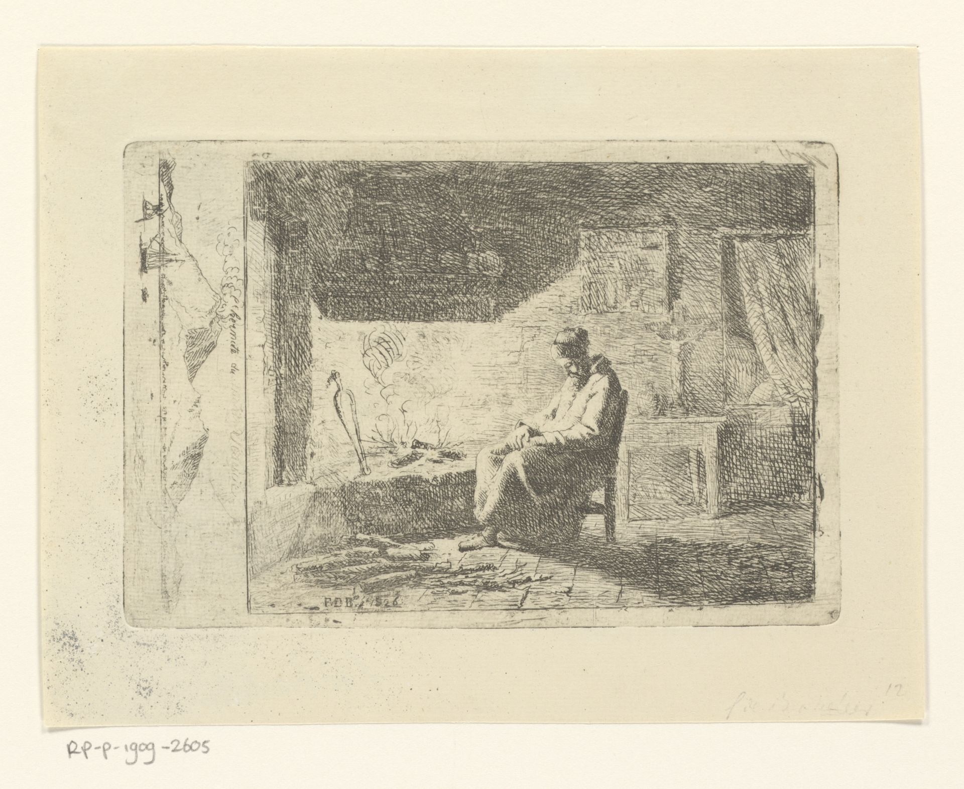 Heremiet van de berg Vesuvius by Ferdinand de Braekeleer (I)