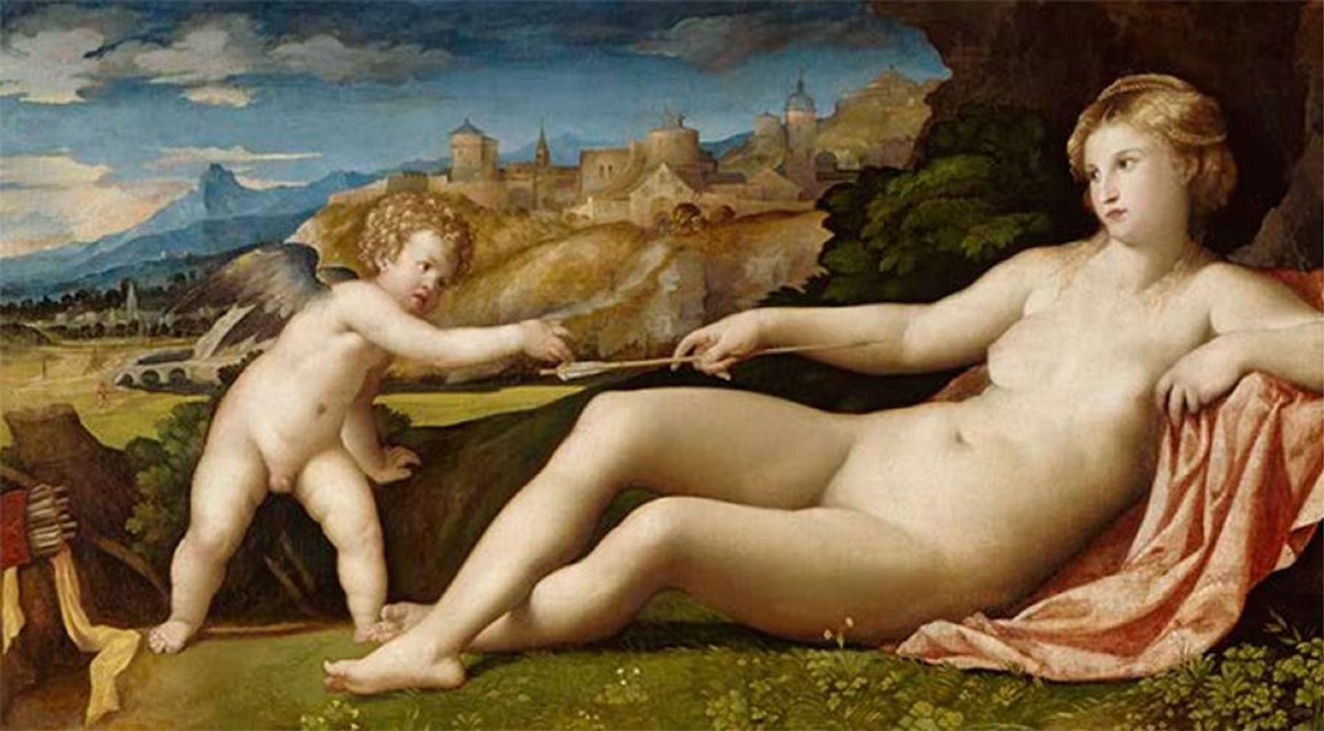 Venus and Cupid by Palma Vecchio