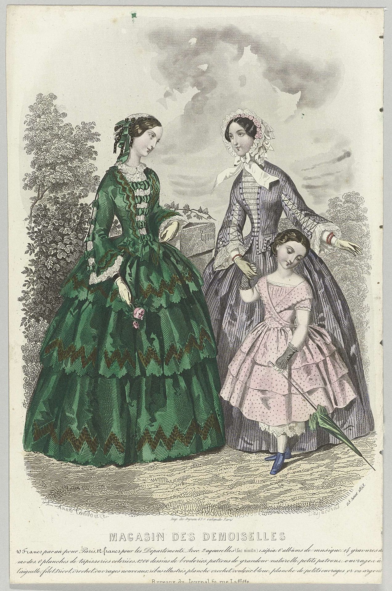 Magasin des Demoiselles 25-8-1853 by J. Desjardins
