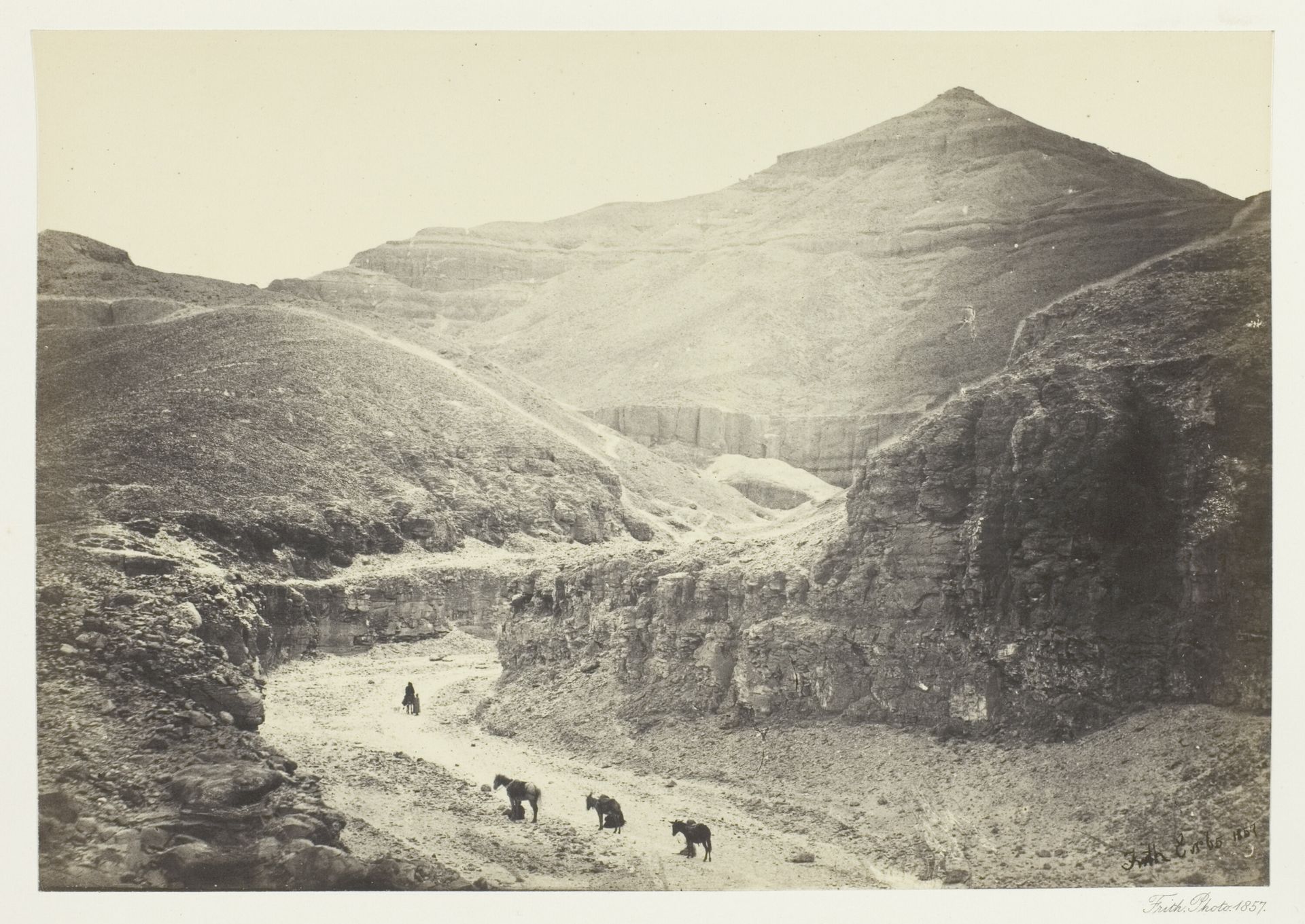 Valley of the Tomb of the Kings, Thebes by Francis Frith