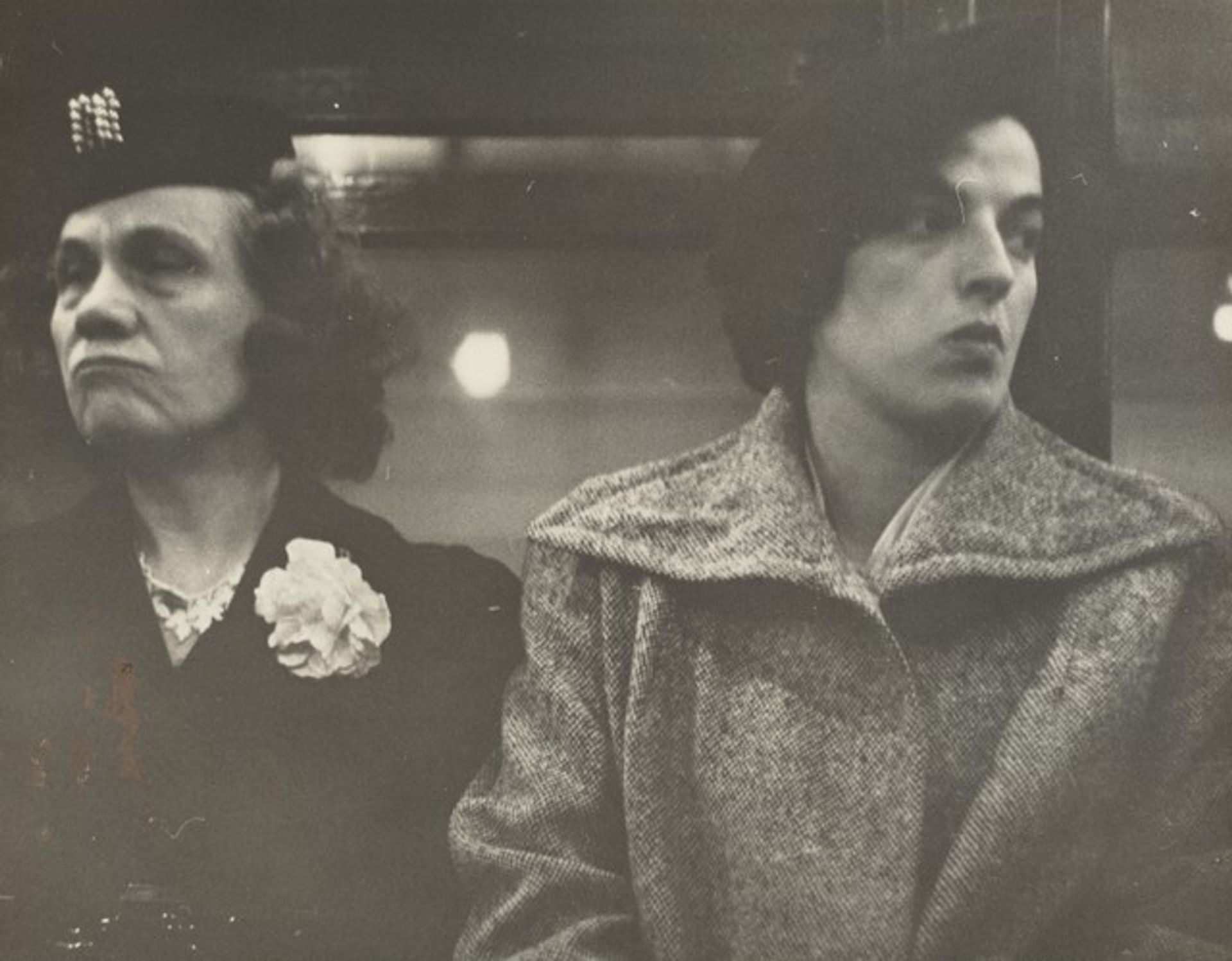 Subway Portrait by Walker Evans