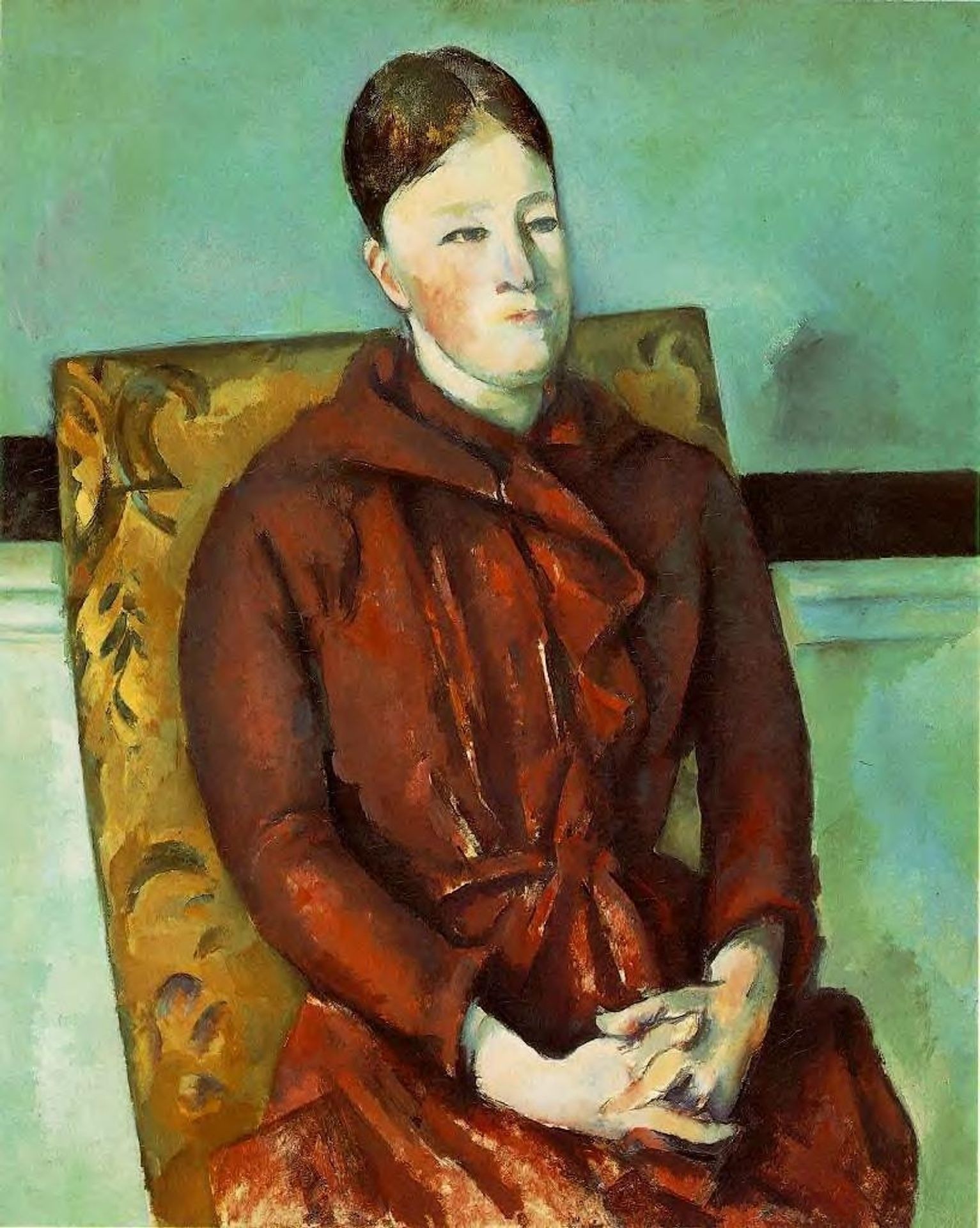 Madame Cezanne in a Yellow Chair by Paul Cézanne