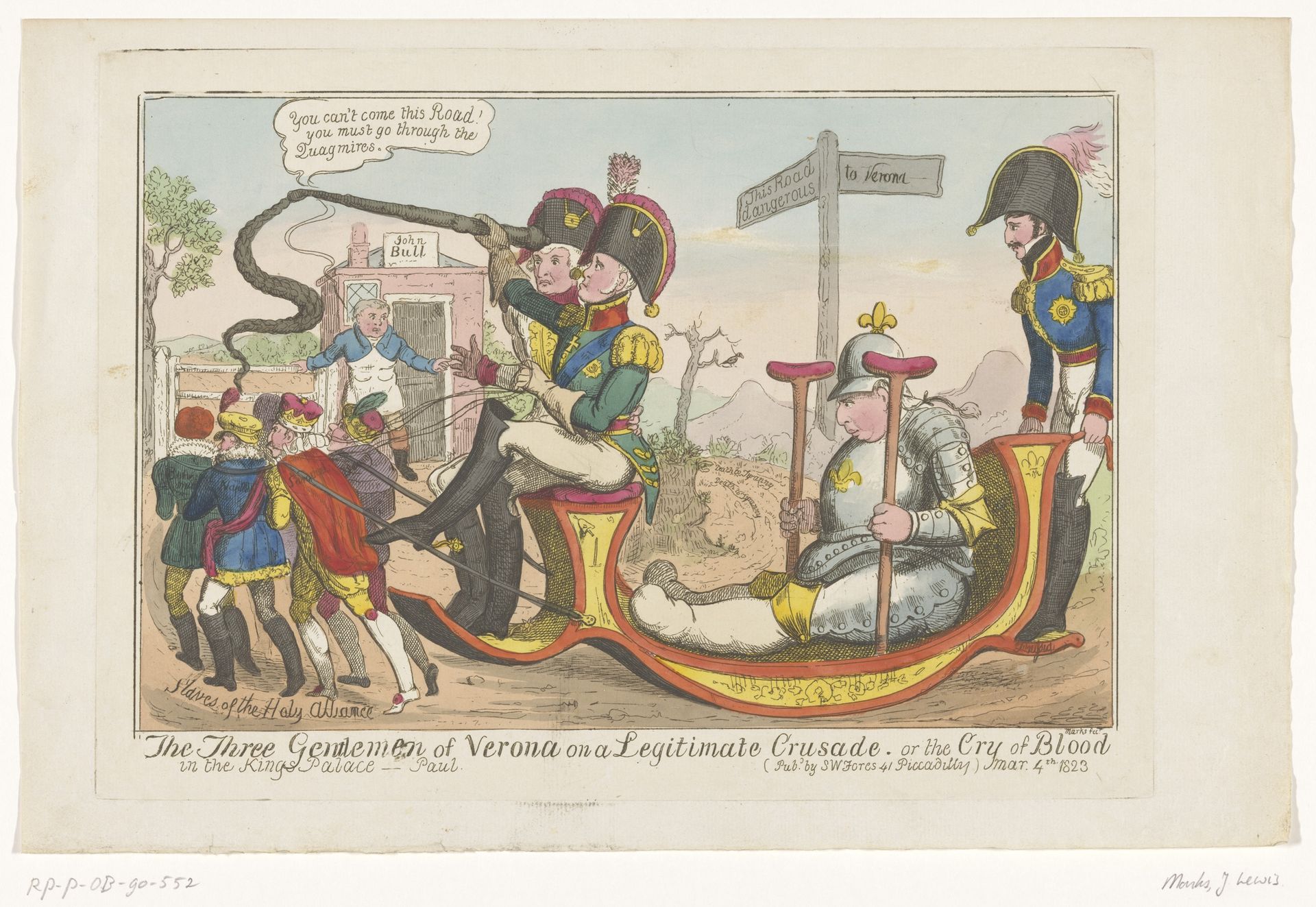 Koning Lodewijk XVIII en het Congres van Verona, 1822 by J. Lewis Marks