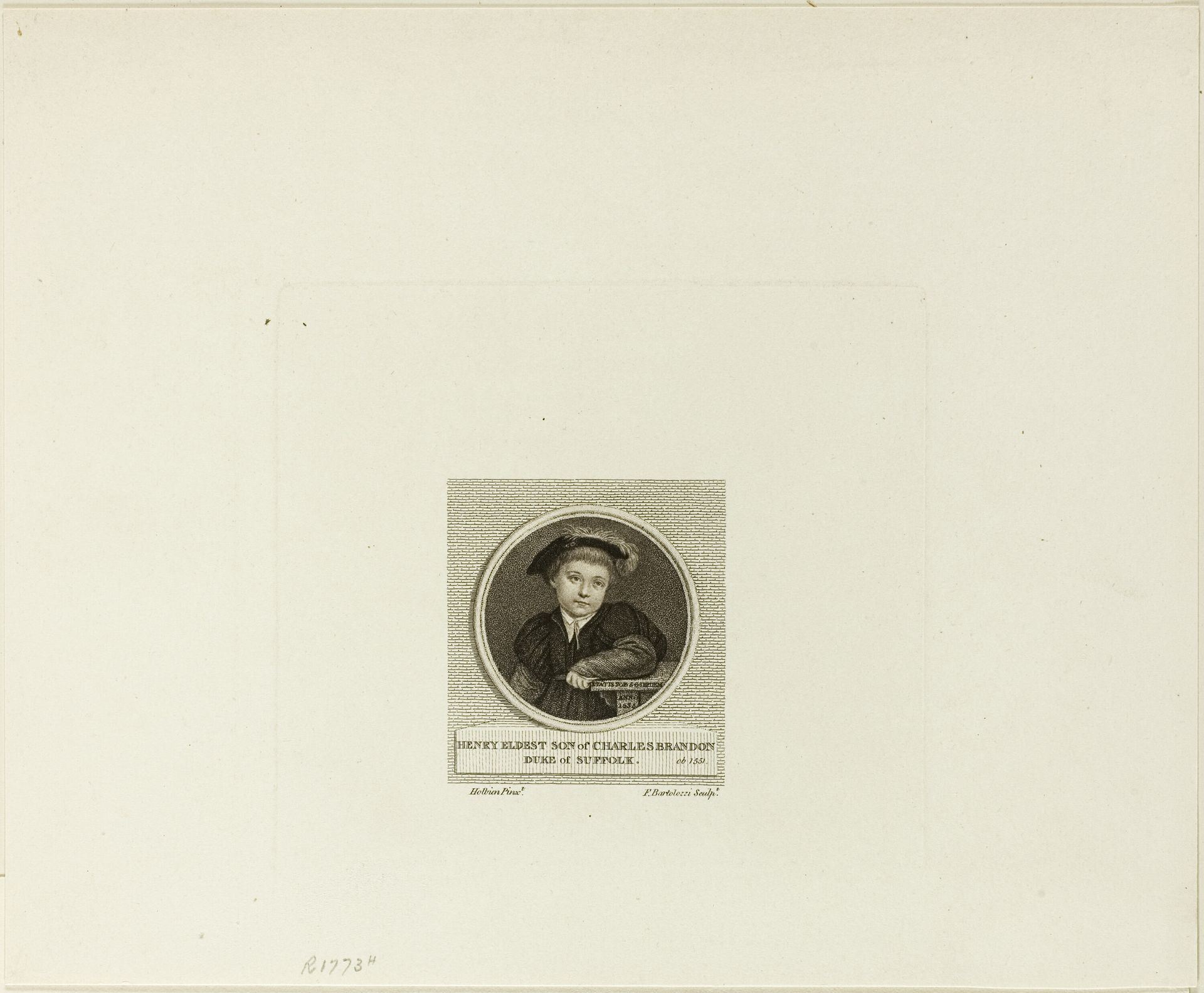 Henry Brandon by Francesco Bartolozzi