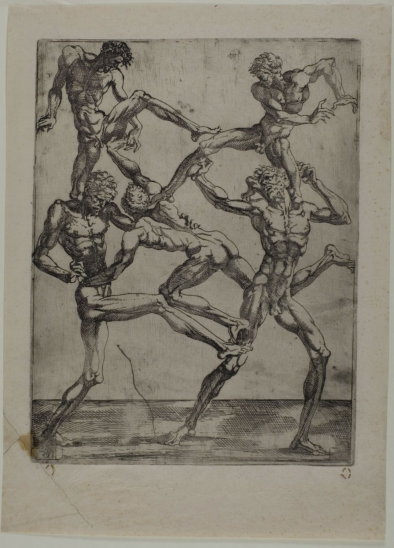 Pyramid of Five Men by Anonymous