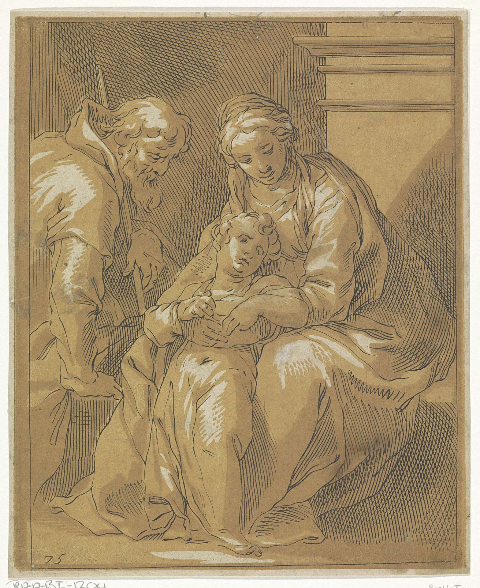 Heilige Familie by Frederick Bloemaert