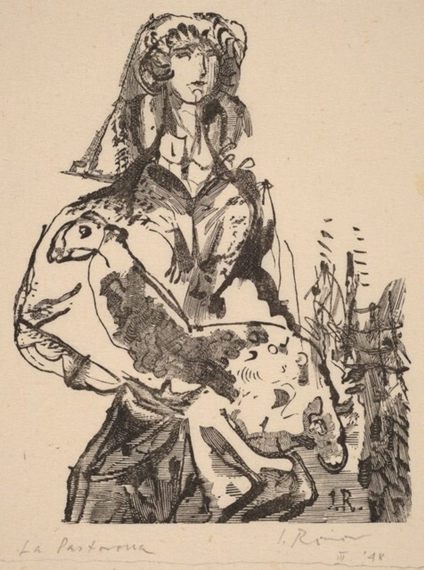 The Shepherdess by Imre Reiner