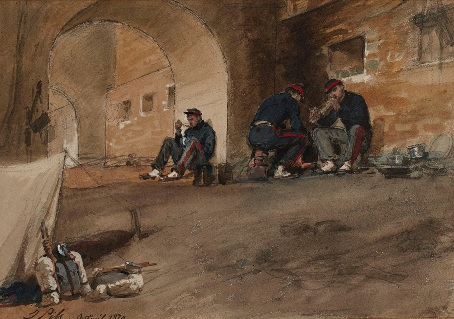 Auteuil 1870. by Isidore Pils