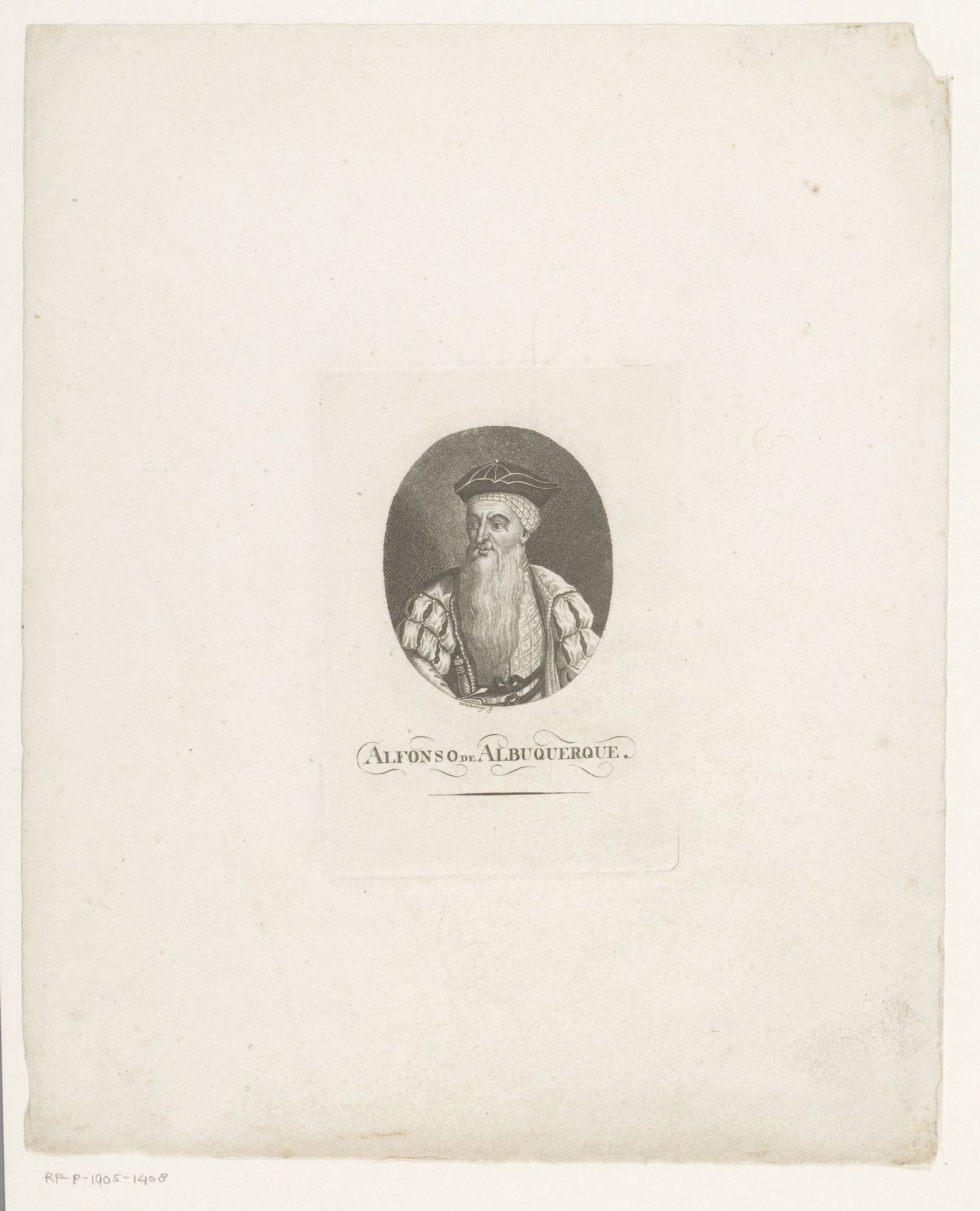 Portret van Alfons d'Albuquerque by Konrad Westermayr