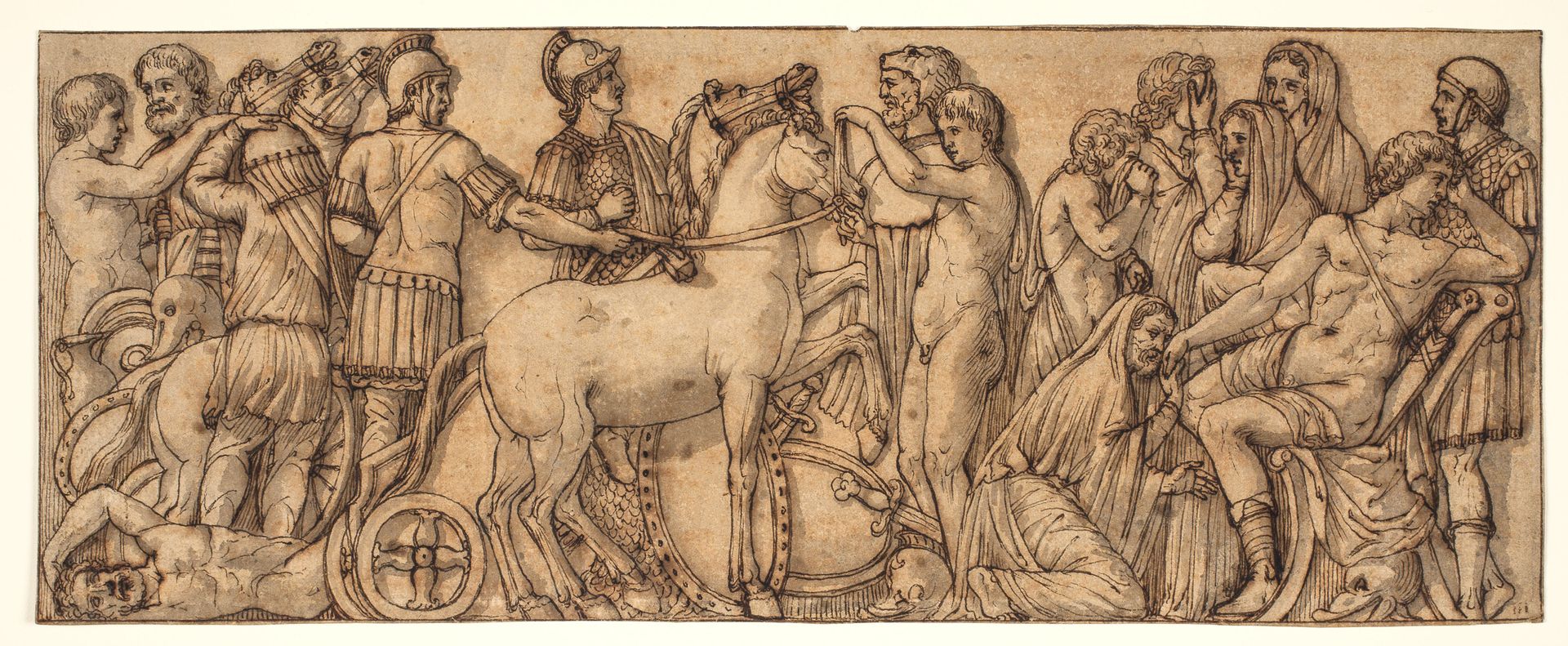 Frieze from a Roman sarcophagus(?) by Anonymous
