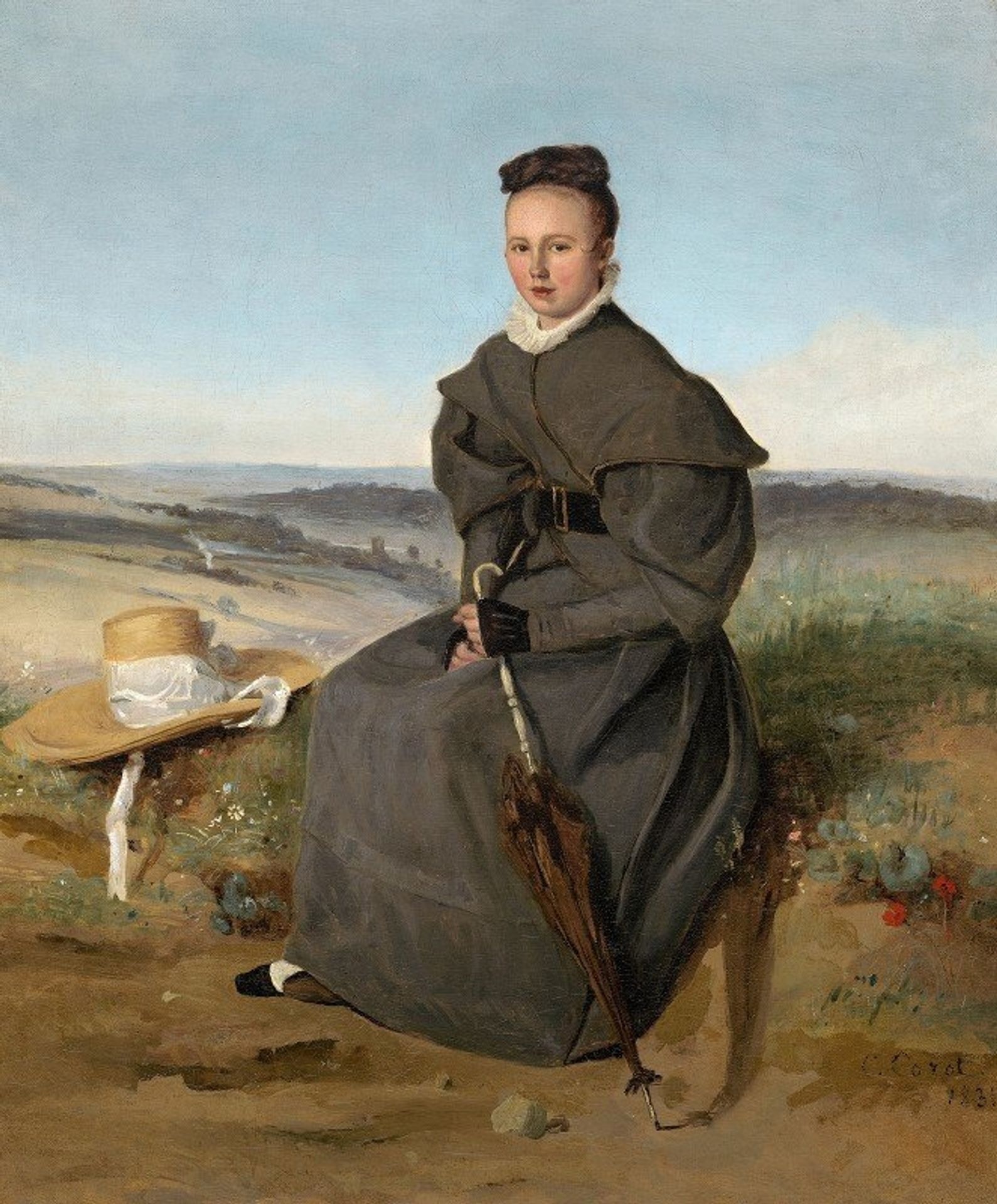 Louise Harduin by Camille Corot
