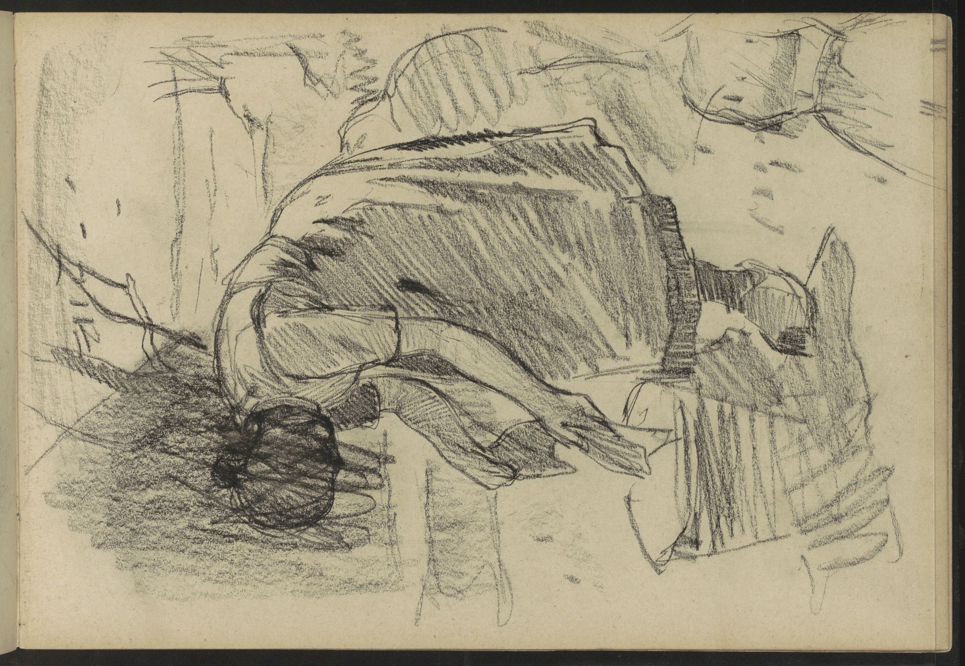 Boerin wassend in een emmer by Willem Witsen