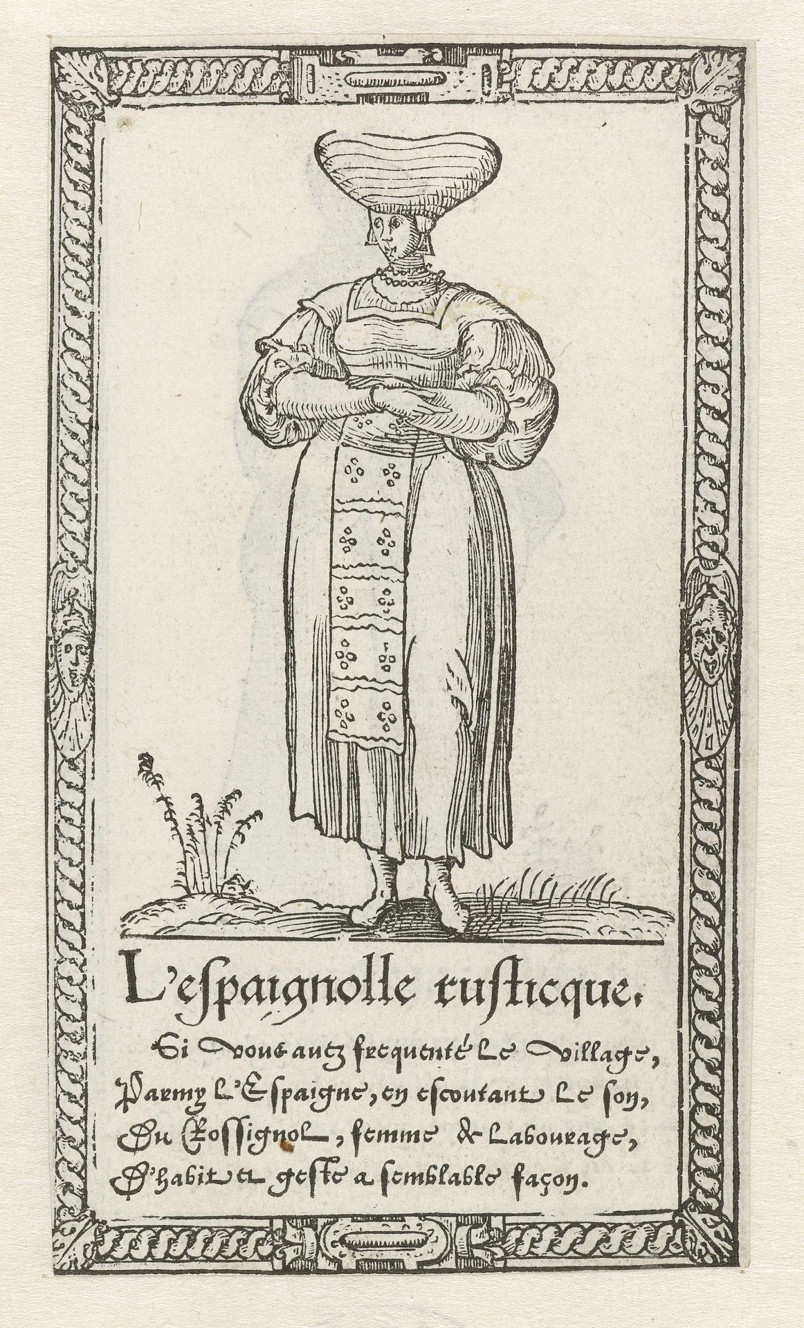 Vrouw van het Spaanse platteland by François Desprez