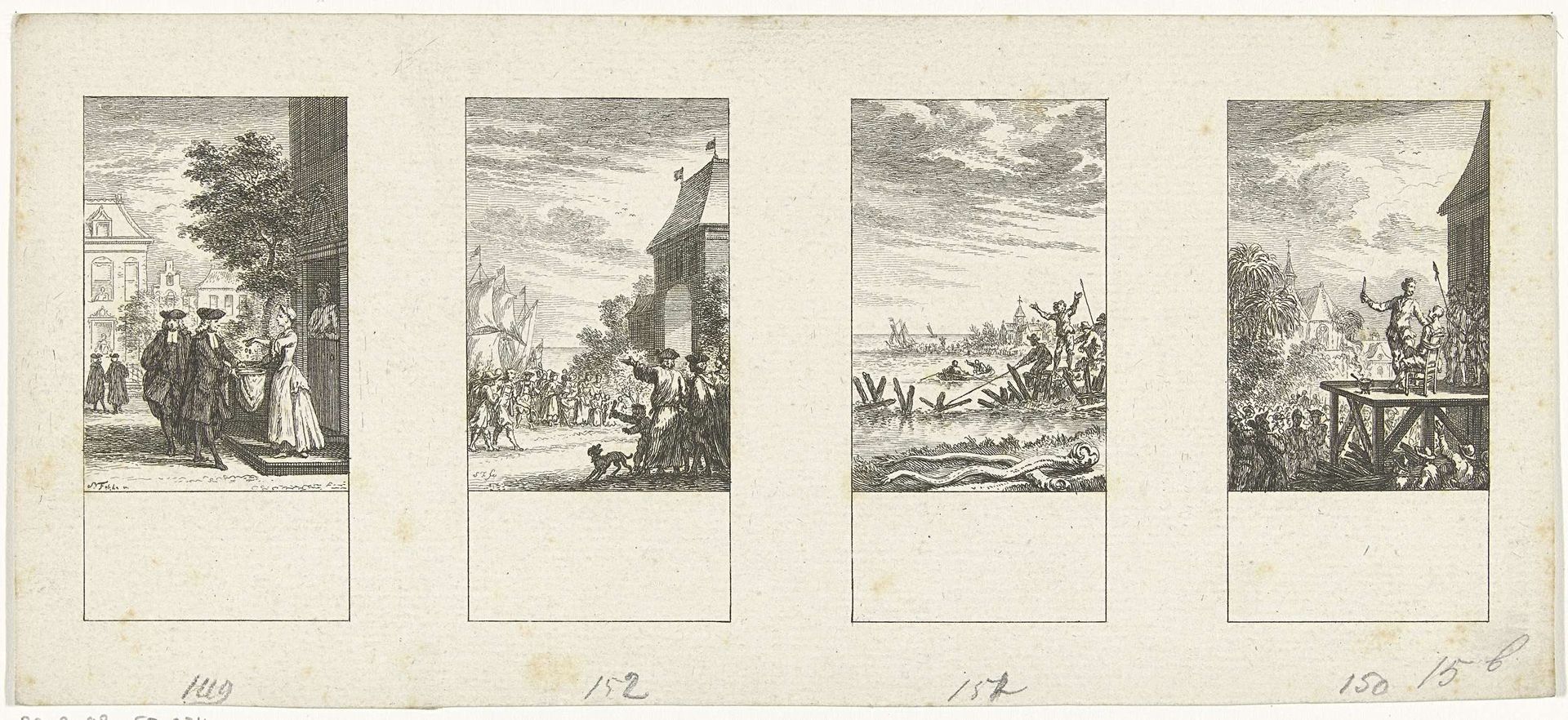 Vier episodes uit de vaderlandse geschiedenis by Simon Fokke