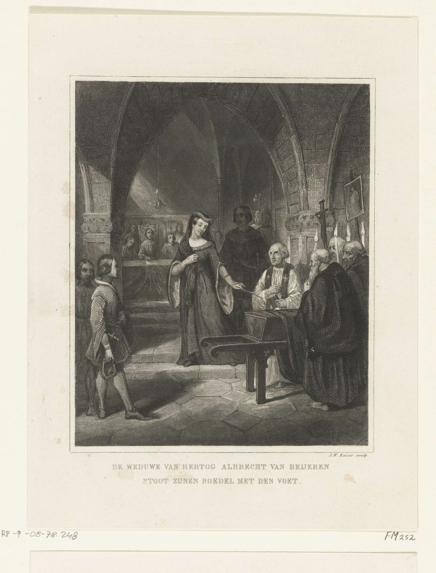 De weduwe van graaf Albrecht van Beieren doet afstand van zijn boedel, 1405 by Johann Wilhelm (I) Kaiser