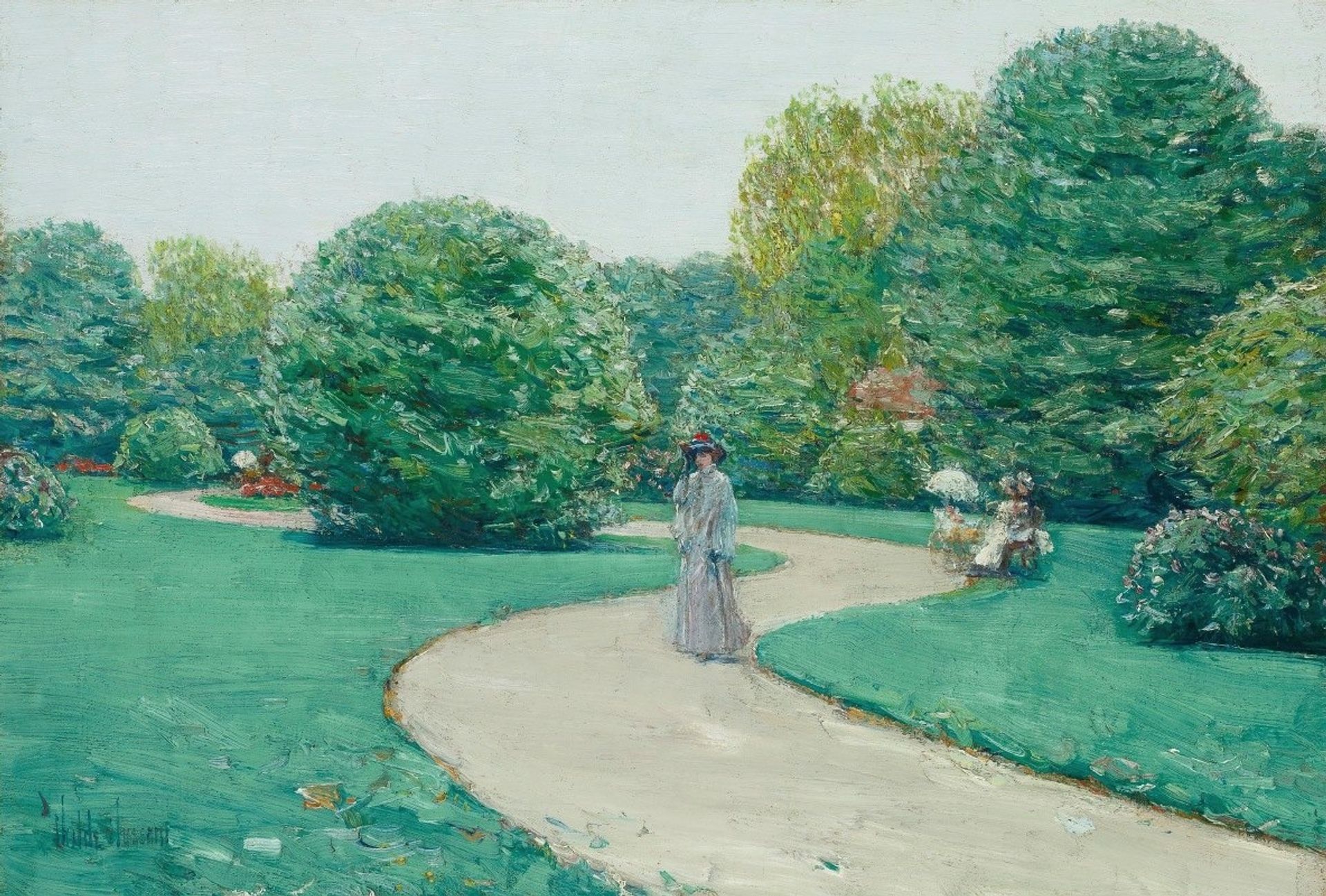 Parc Monceaux, Paris by Childe Hassam