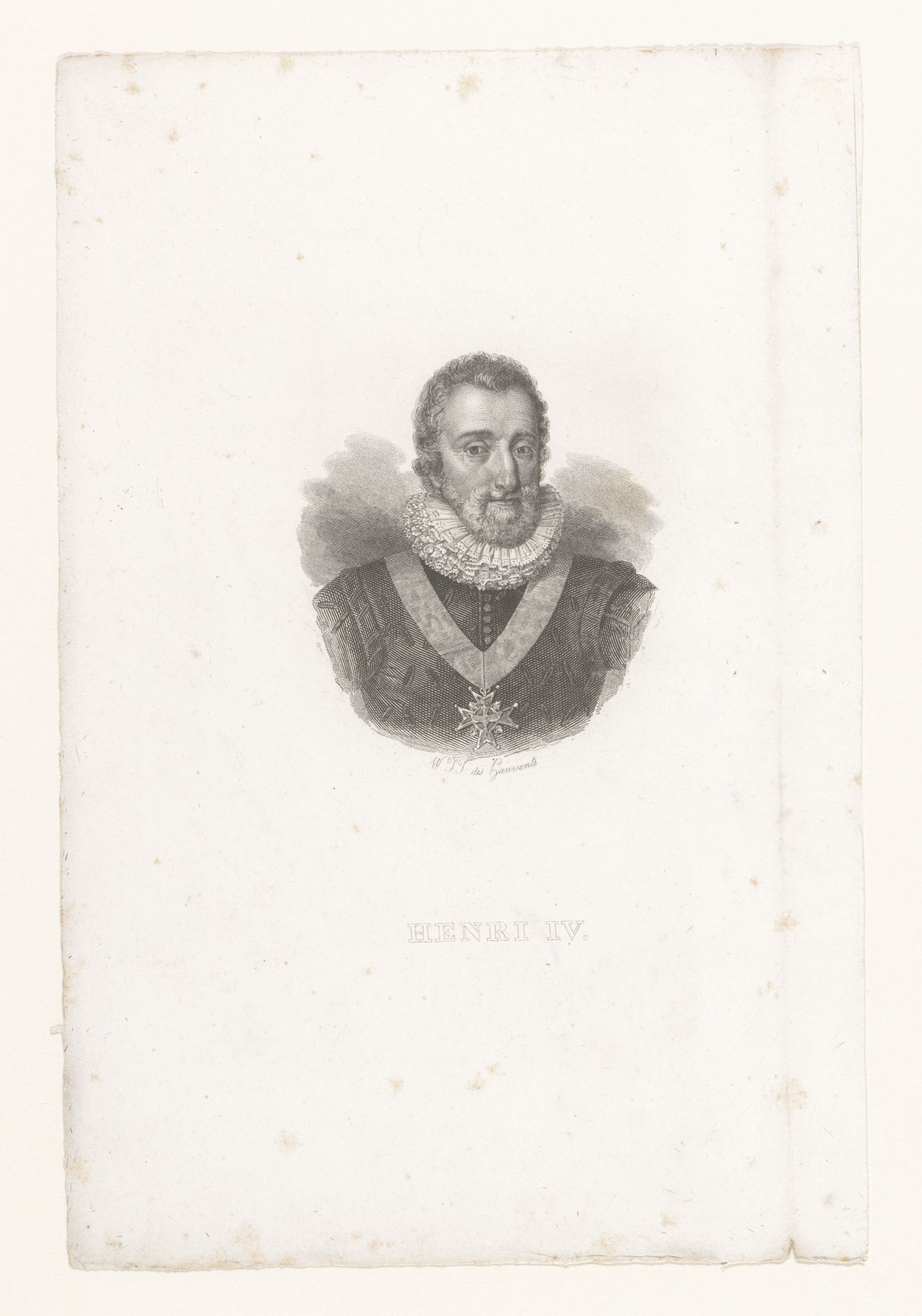 Portret van Henry de Bourbon by W.J.J.des Hauvents
